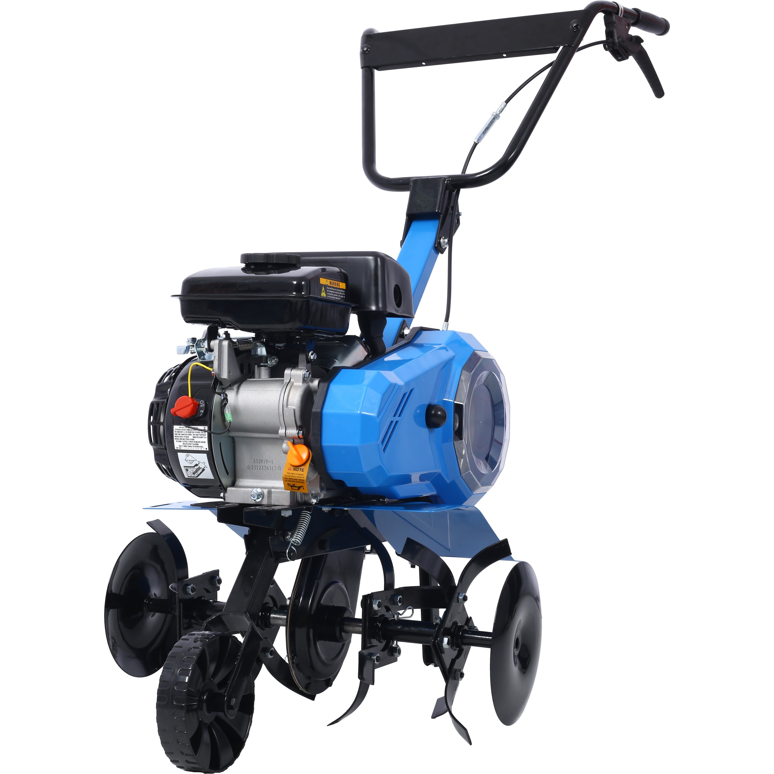 Seizeen Gas Powered Garden Tiller & Cultivator, 78.5cc 4-Stroke Front Tine Rototiller (18 in Tilling Width) 72fod