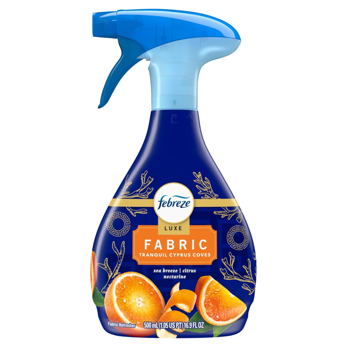 Febreze Auto Fabric Refresher Spray, Odor Eliminator for Car Upholstery, Cyprus Coves (23.6 oz) sz23m