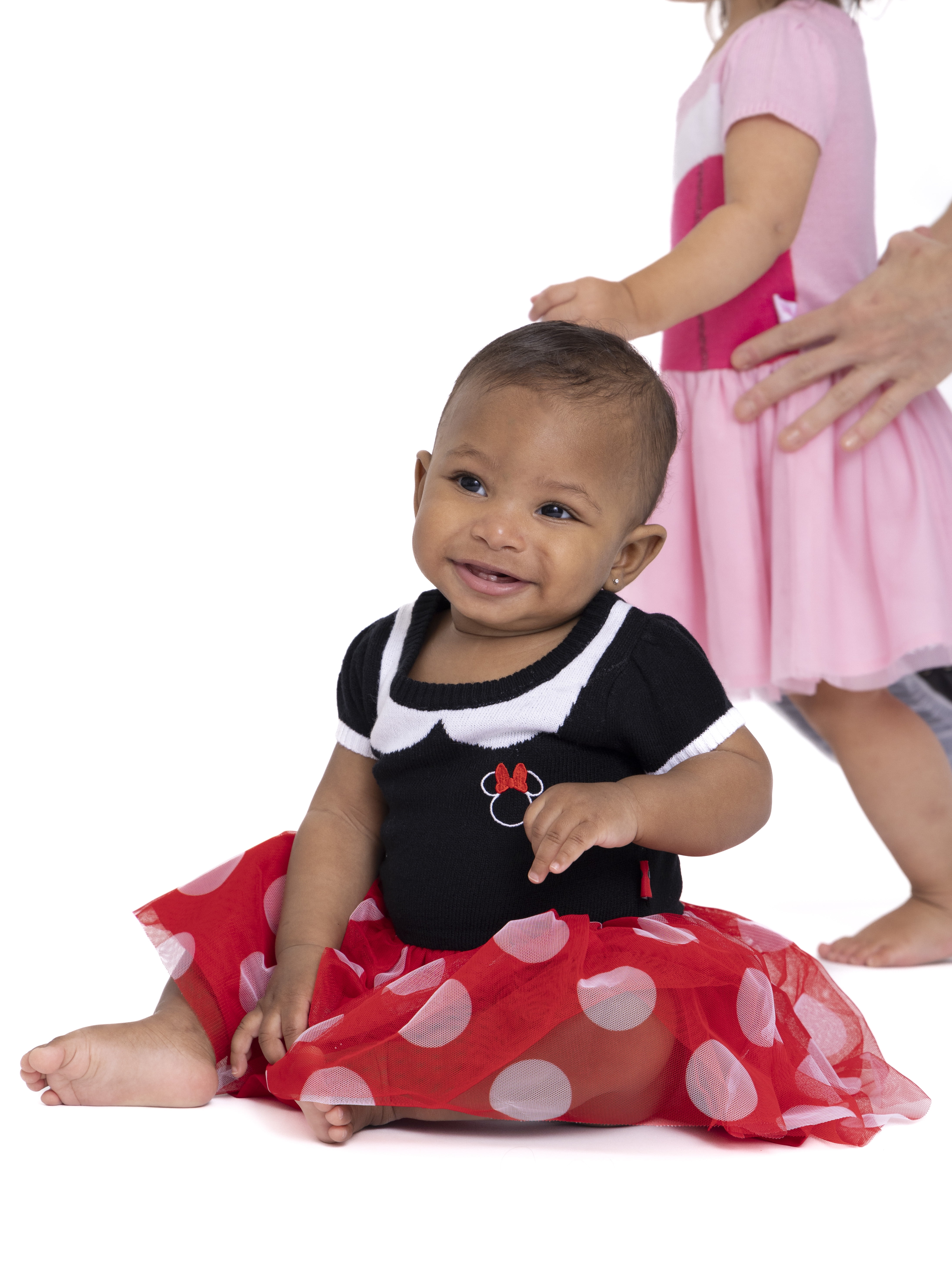 Minnie Mouse Baby Girl Cosplay Dress Embroidered Knit Outfit (Red, 0-3 Months) 14kqt