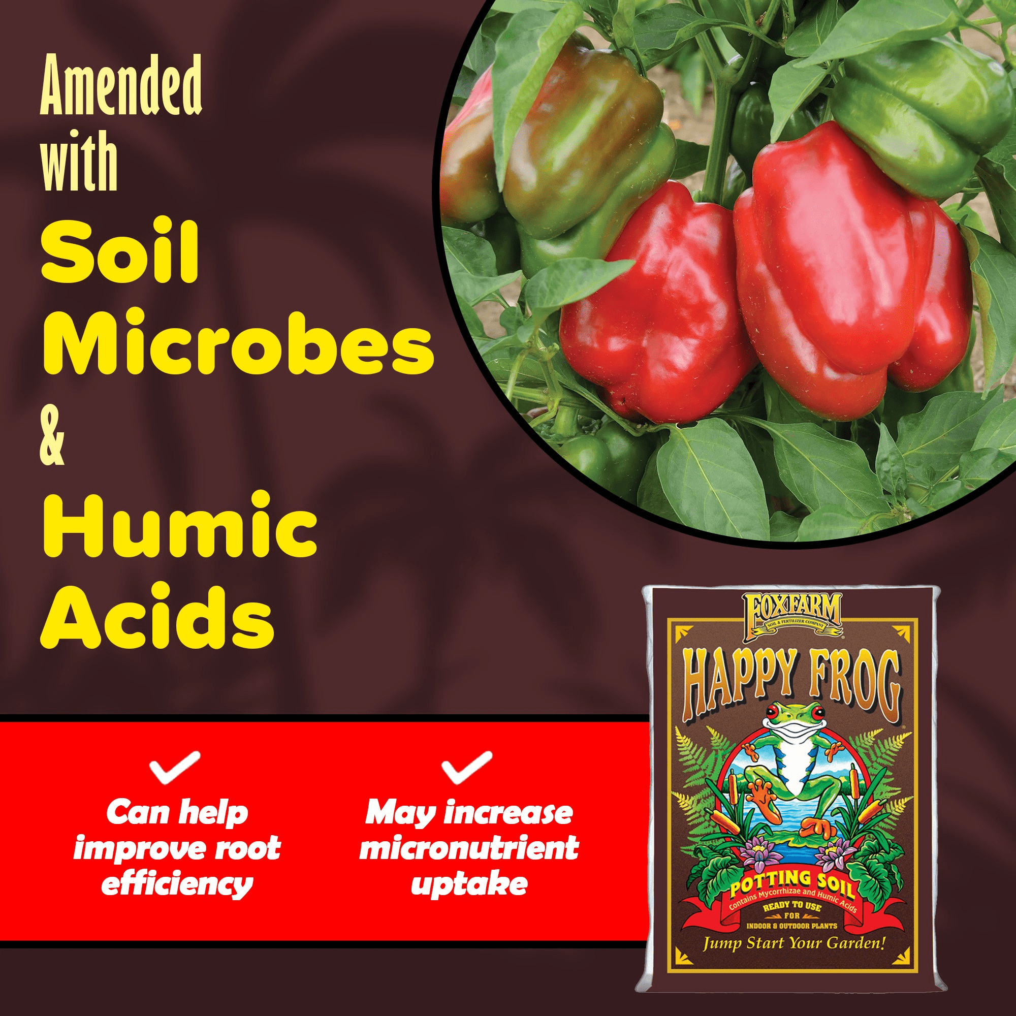 FoxFarm Happy Frog Potting Soil Mix Nutrient Rich pH Adjusted (2 Pack, 24 Quarts) tqi3e