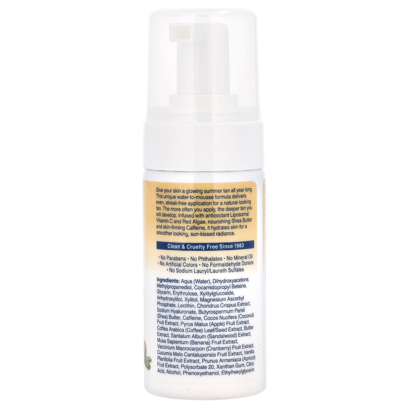 Kiss My Face Self Tanning Firming Mousse with Shea Butter and Caffeine (3 fl oz) o3qqs