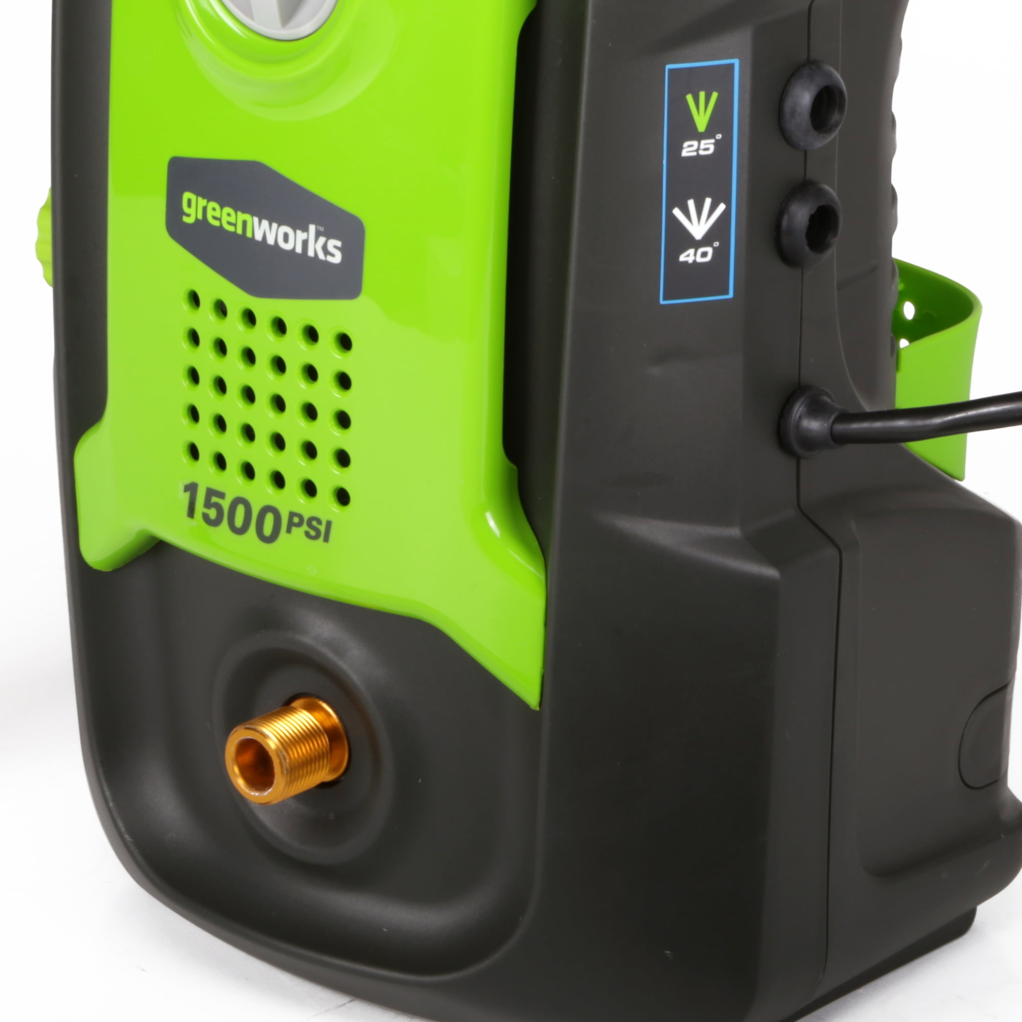 Greenworks 13 Amp 1500 PSI Electric Pressure Washer with Soap Applicator (1.2 GPM, 20 ft Hose) gwypi