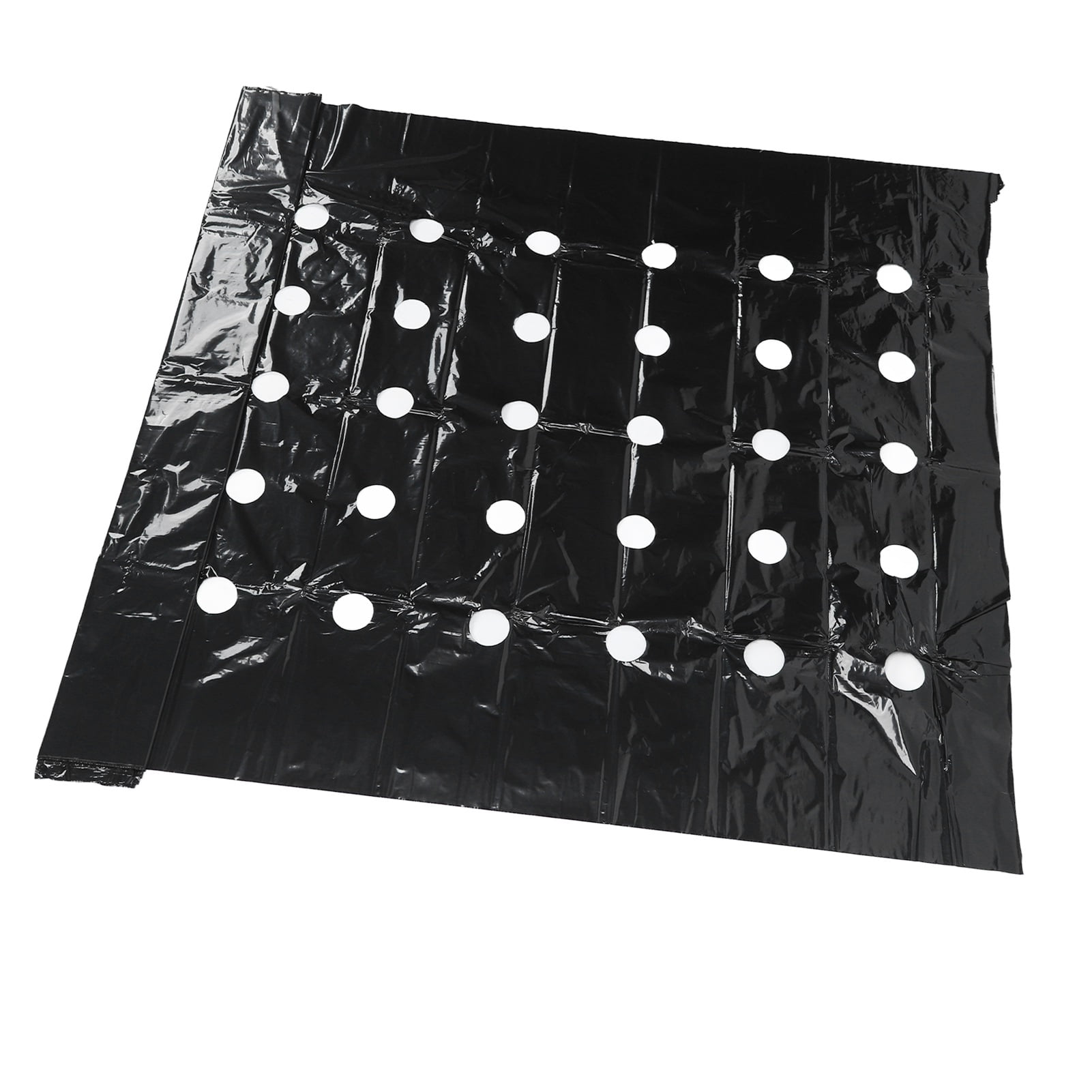 Generic Perforated PE Garden Mulch Film Weed Barrier for Crop Growth (Black, 3.1 ft x 32.8 ft) bkzvt