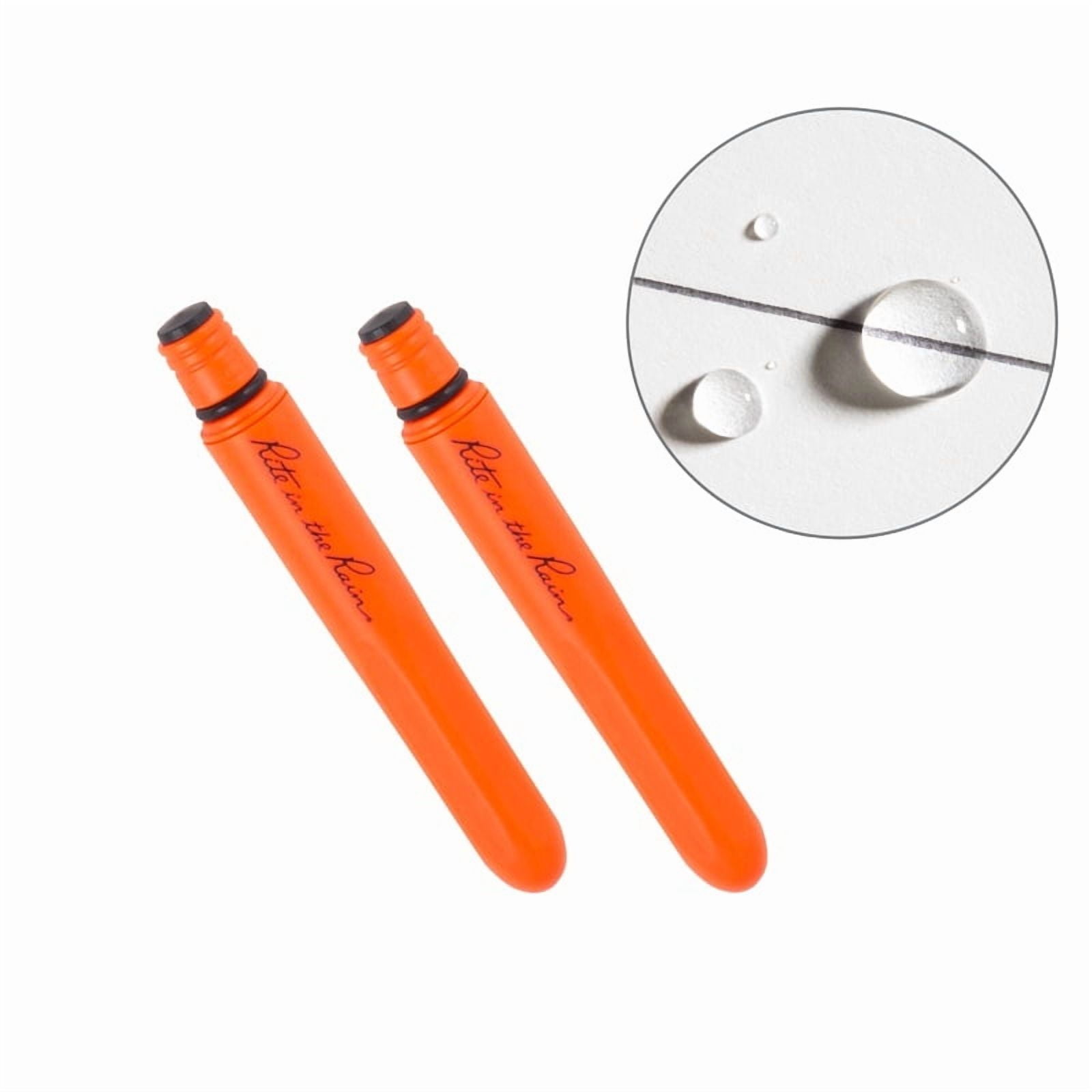 Rite in the Rain All-Weather EDC Pen, Pressurized Ink, Fine Point (Orange, 2-Pack) xdsib