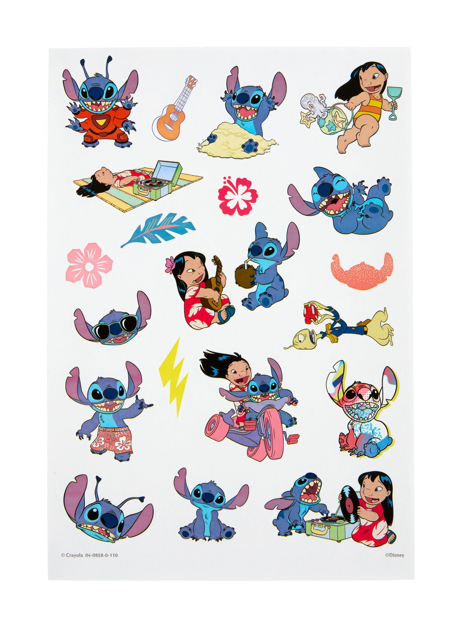 Crayola Lilo & Stitch Coloring Book with Stickers (96 Pages) yubib