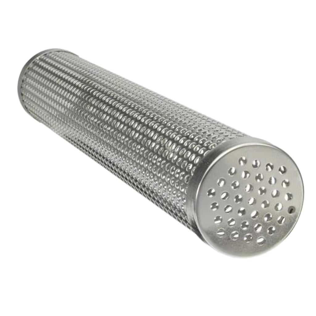 Milue Stainless Steel BBQ Smoker Generator for Hot and Cold Smoking (Silver, 12 in) asgty