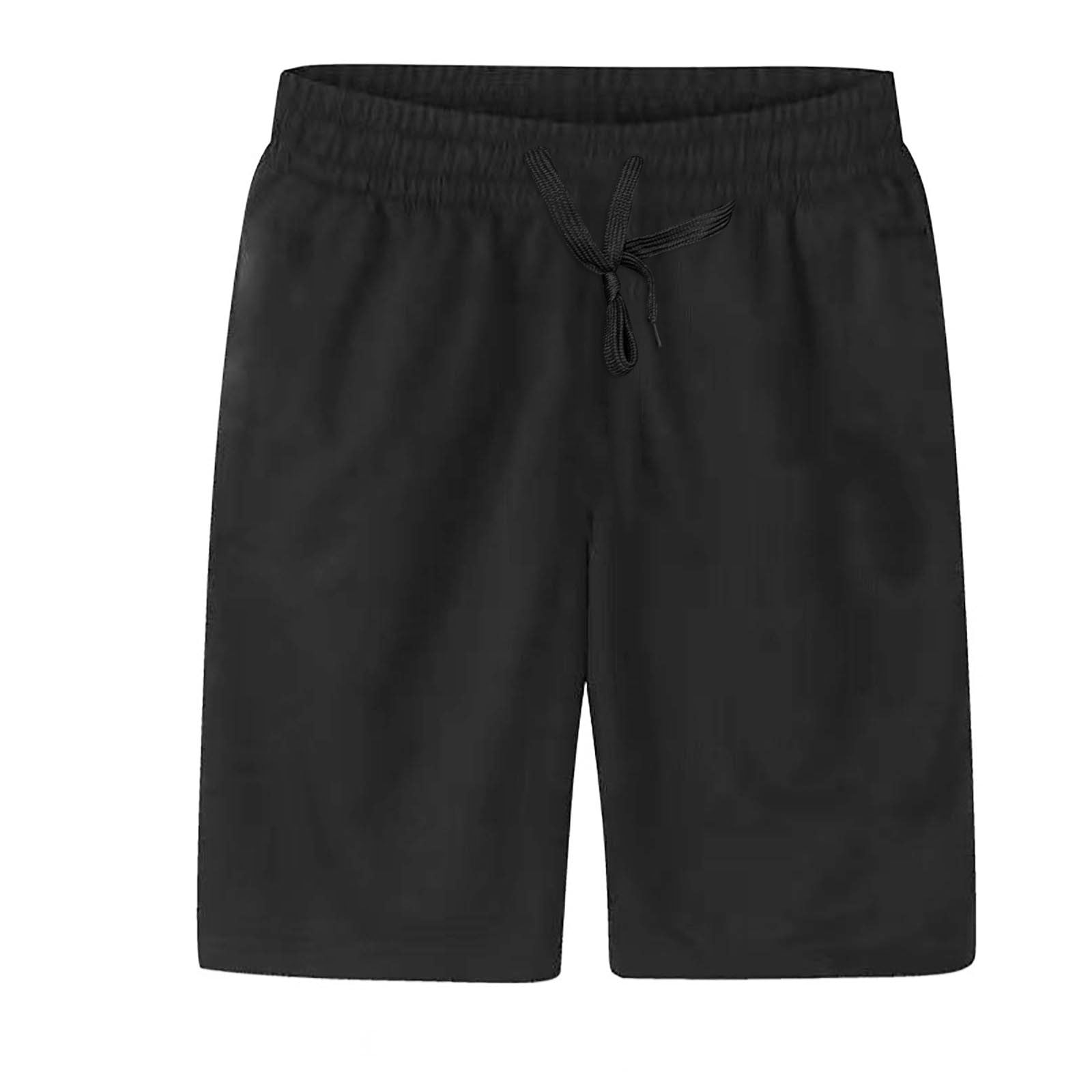 Xudanell Mens Athletic Gym Shorts Casual Summer Basketball Joggers (Black, L) ecgua