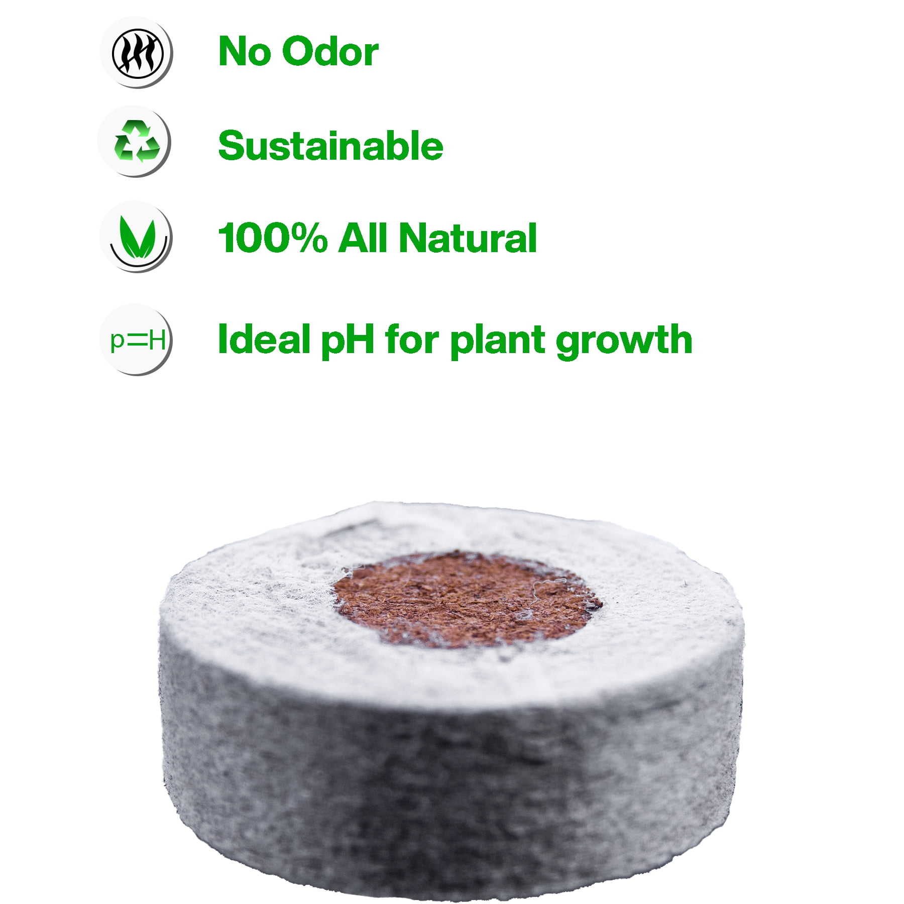Viagrow Coco Coir Seed Starter Pods, Sustainable Expandable Soil Discs for Indoor and Outdoor Gardening (50-Pack, 2 in) yhe8h