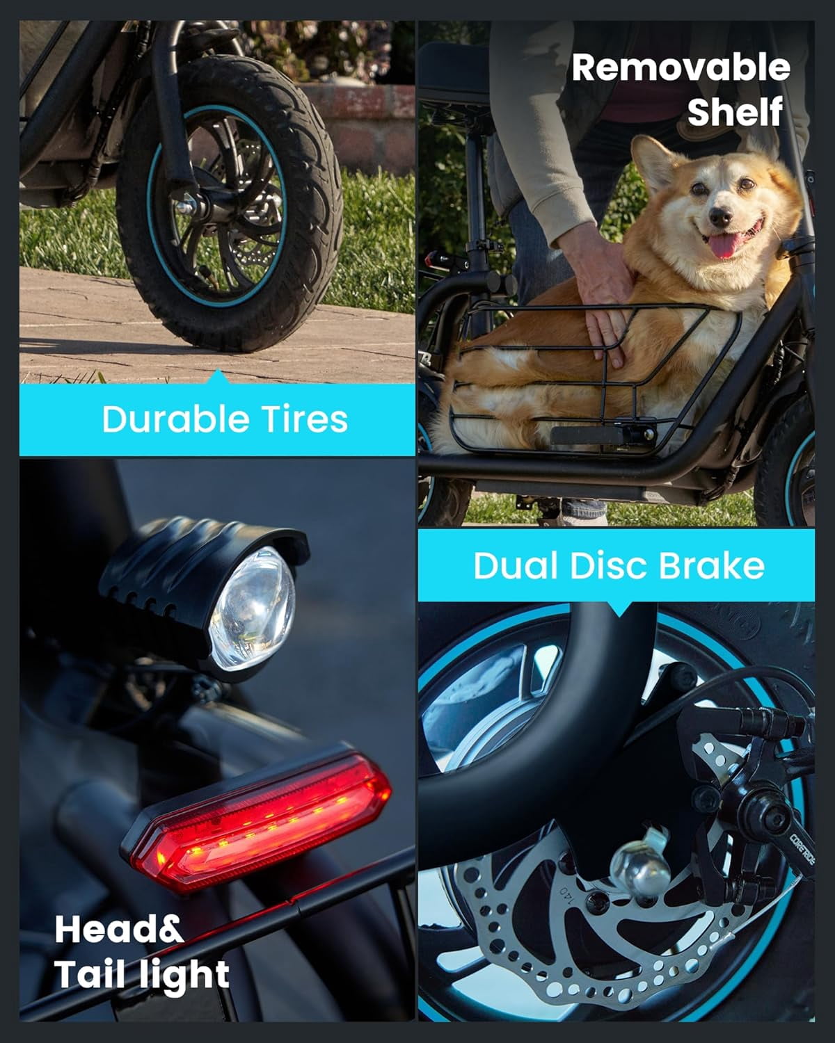 GYROOR Electric Scooter for Adults with Pet Basket, 550W Motor, 19 MPH, 20 Mile Range, Foldable Commuter E-Scooter with Seat (Black) 3xv89