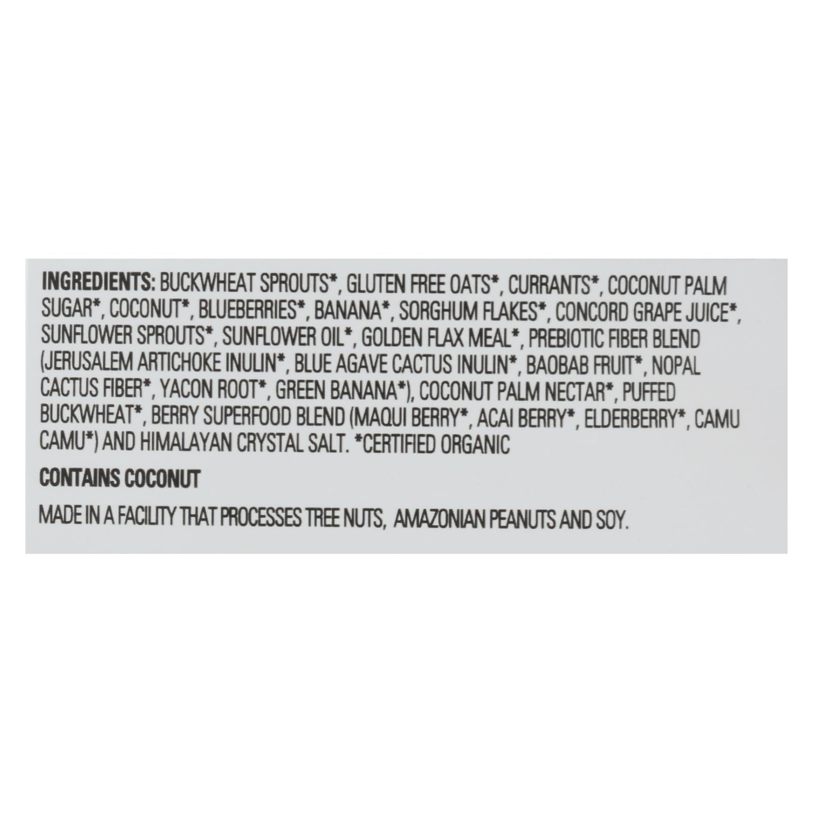 Living Intentions Activated Superfood Cereal, Blueberry Blast, Nutrient-Dense Breakfast Option (9 oz) na4g7