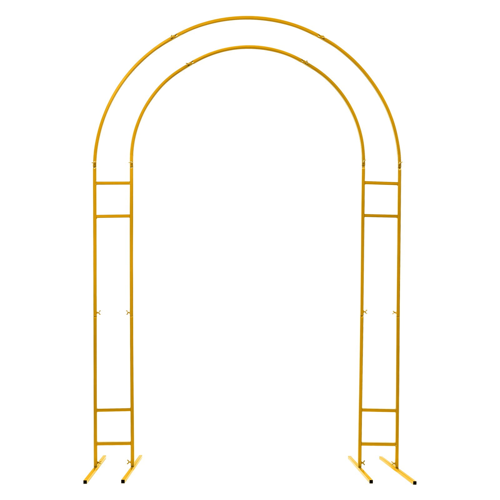 Generic Metal Wedding Arch Stand (Double-Tube, 7.2 ft) 64fpb