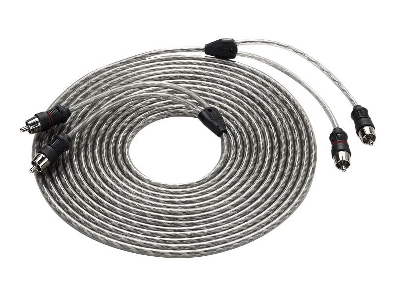JL Audio XD-CLRAIC2-9 2-Channel Twisted-Pair Audio Interconnect Cable with Molded Connectors (Black, 9 ft) h04un