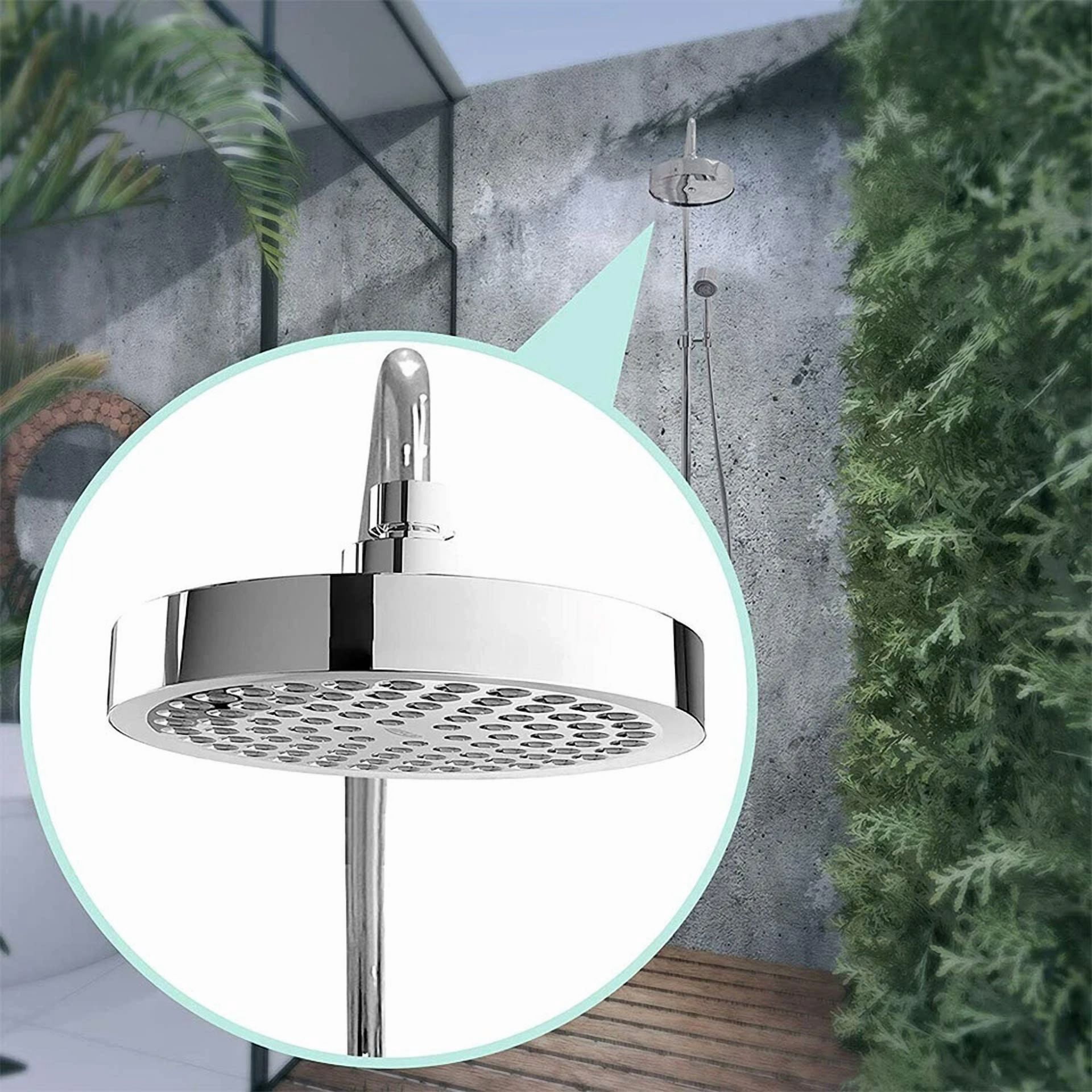 Flint High Pressure Rainfall Shower Head (6 in, Chrome) n8dq2