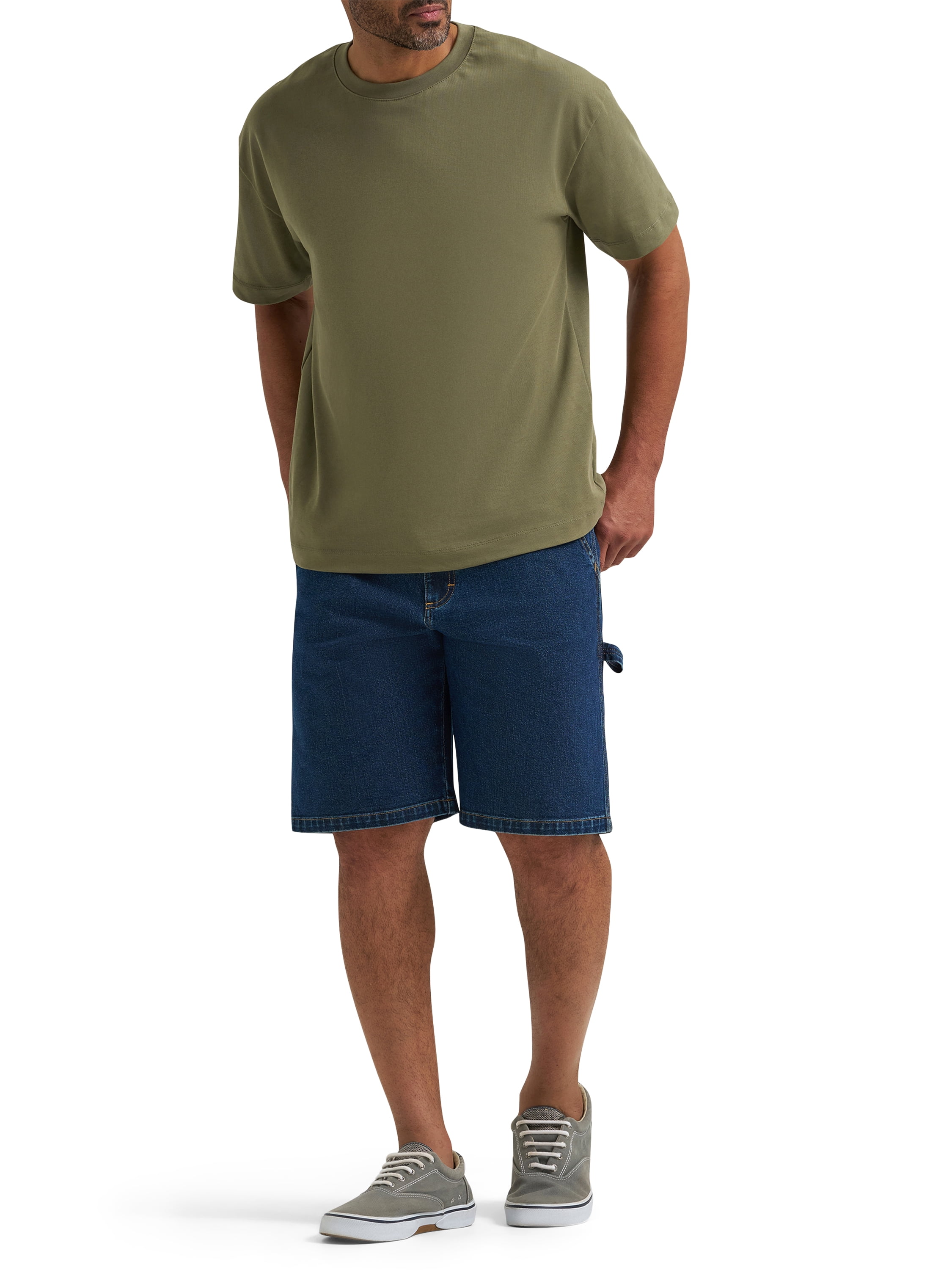 Wrangler Men's Relaxed Fit Carpenter Denim Shorts (Blue, 30-50) dutc6