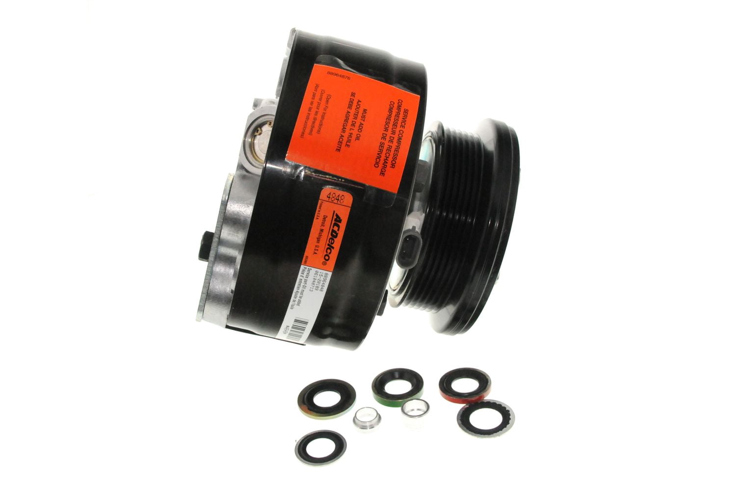 GM Genuine Parts Air Conditioning Compressor and Clutch Assembly (Silver) jgrty