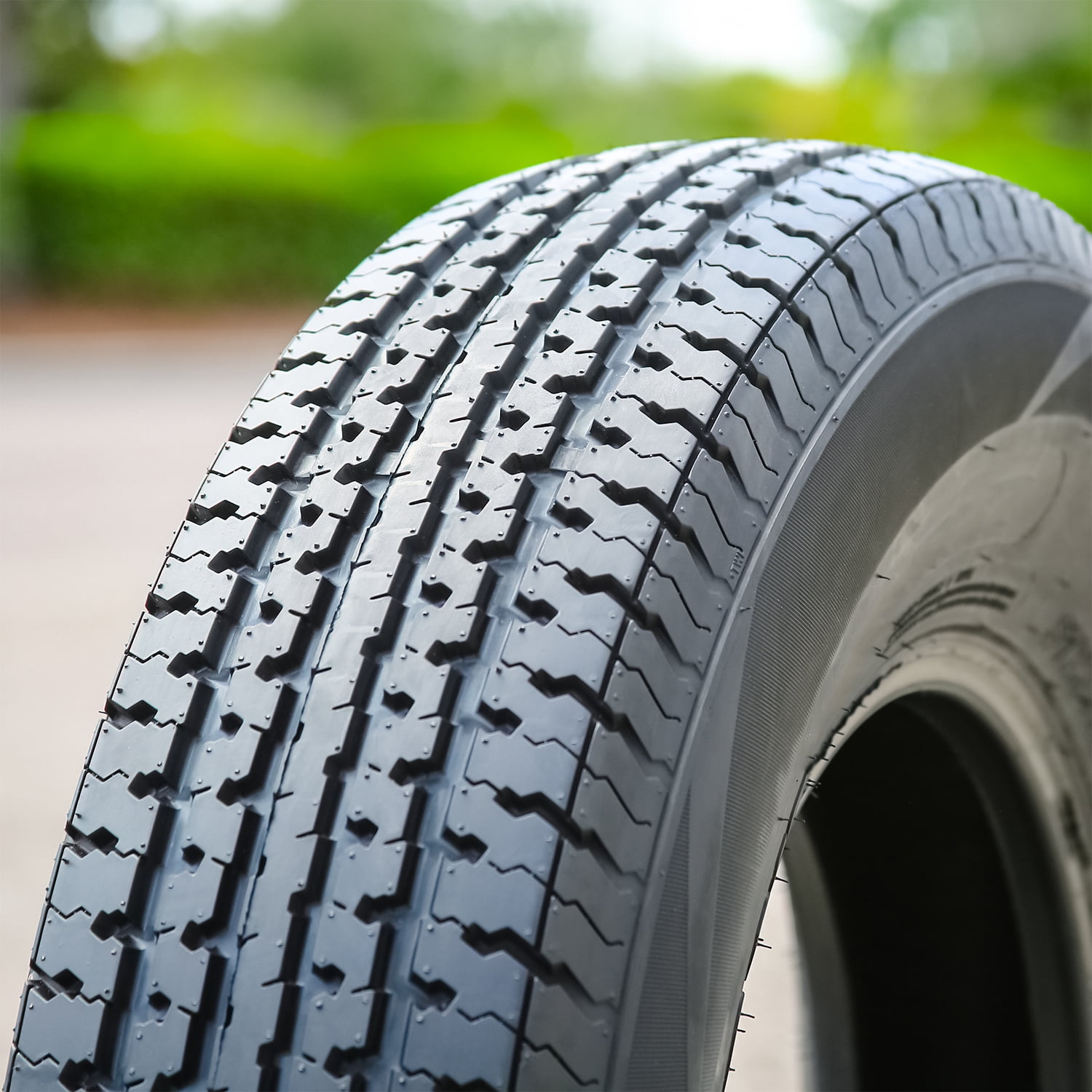 Transeagle ST Radial II Steel Belted Trailer Tires (ST205/75R15, 8 Ply, Set of 4) 8x6zf