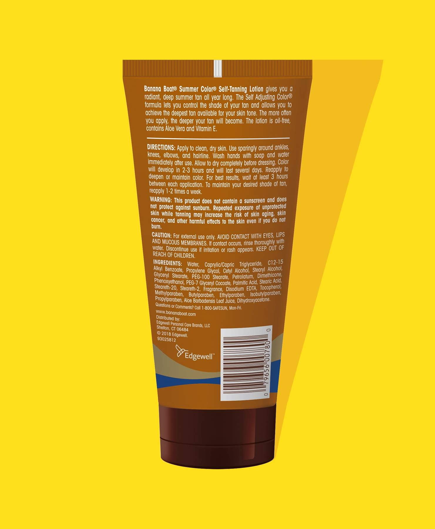 Banana Boat Summer Color Self-Tanning Lotion, Streak-Free Formula (Light/Medium, 12 oz, 2 Pack) oi285