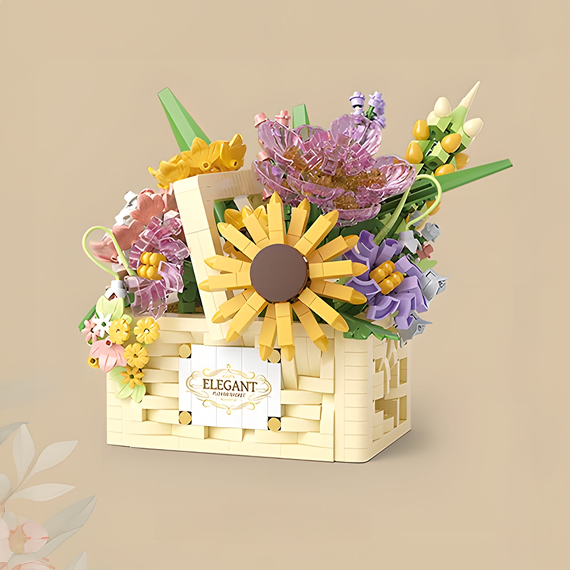 SYRINX Flower Mini Building Block Set for Creative Construction (Multi Color, 1 Set) tohpo