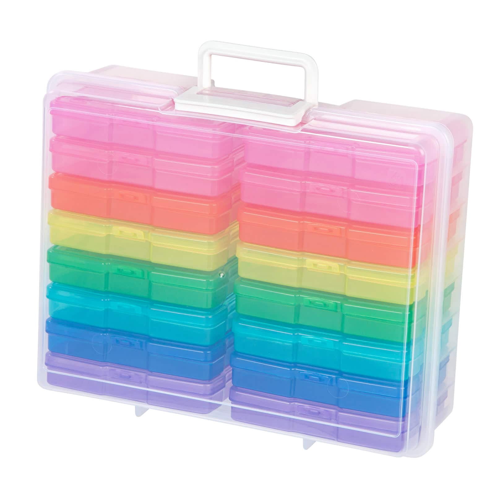 Simply Tidy Photo & Craft Keeper Storage Organizer (Multicolor, 16-Case Set) 69wev