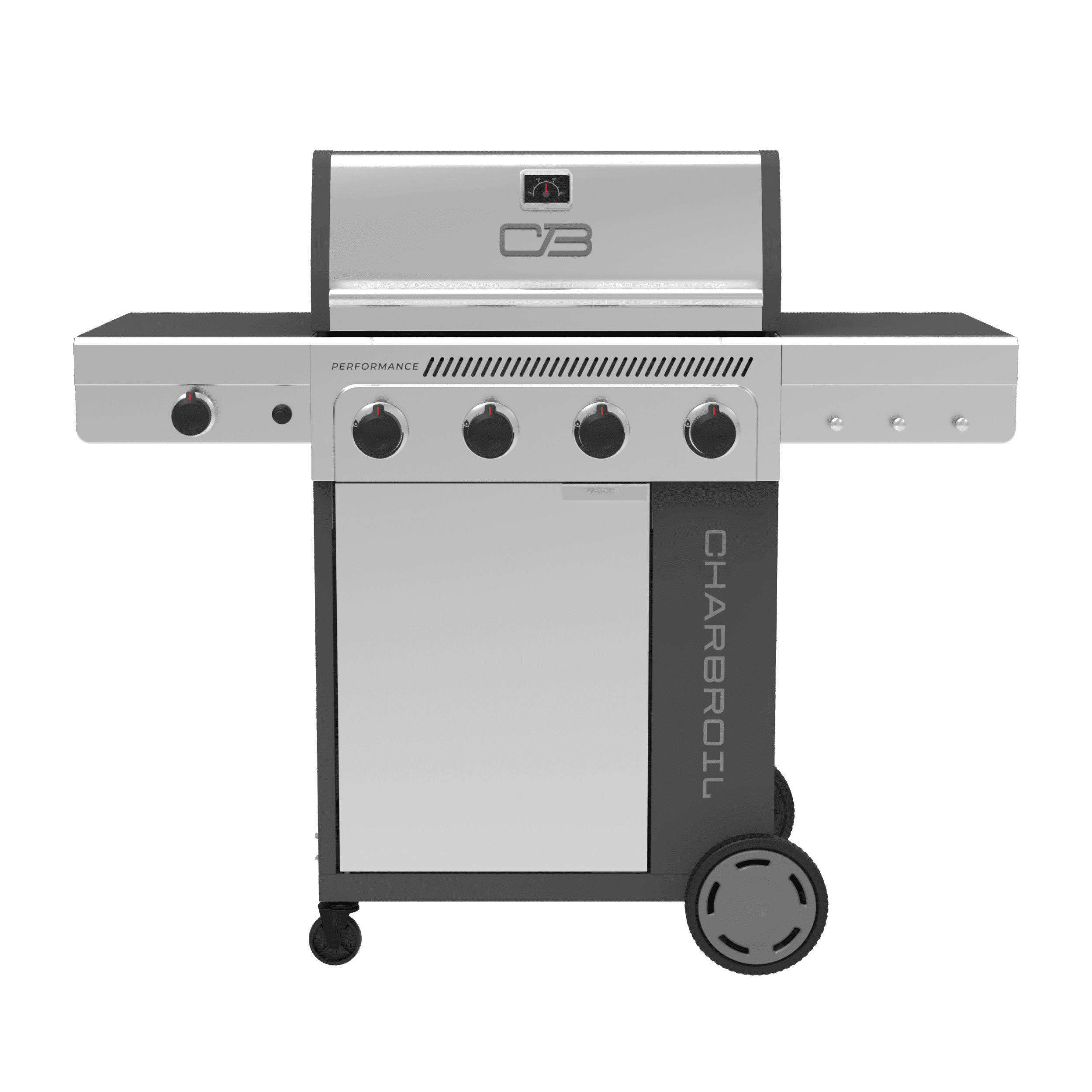 Charbroil Performance Series FlavorMax 4 Burner Gas Grill with Side Burner (Silver, 565 sq in) bpcyi