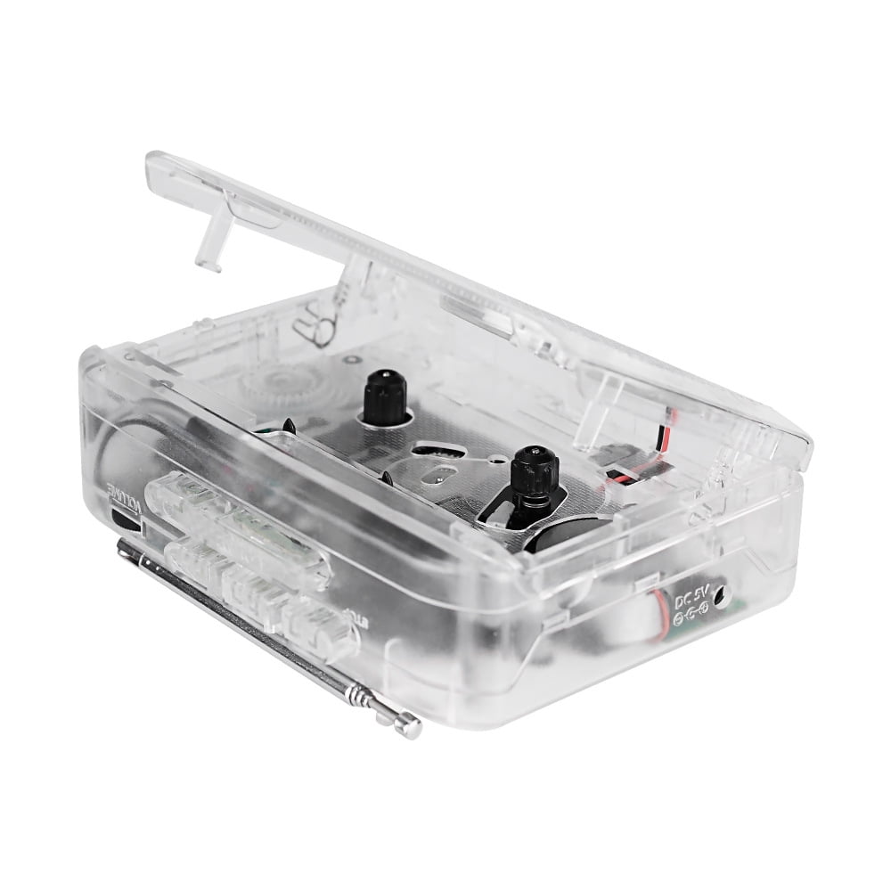Meikoko Portable Cassette Player and AM/FM Radio with MP3 Converter (White, 1 Pack) bghj4
