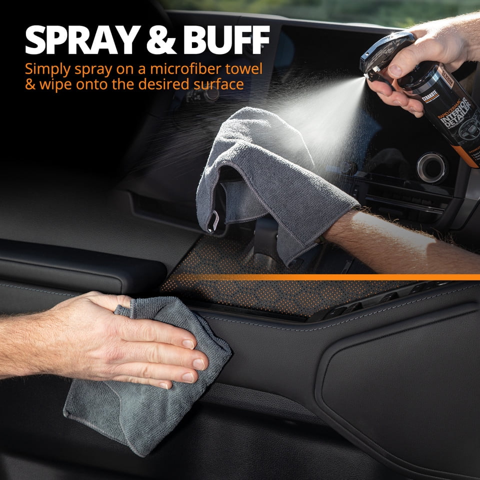 Cerakote Ceramic Interior Detailer and High Foam Car Shampoo Cleaning Bundle (12 fl oz, 16 fl oz) 52rnc