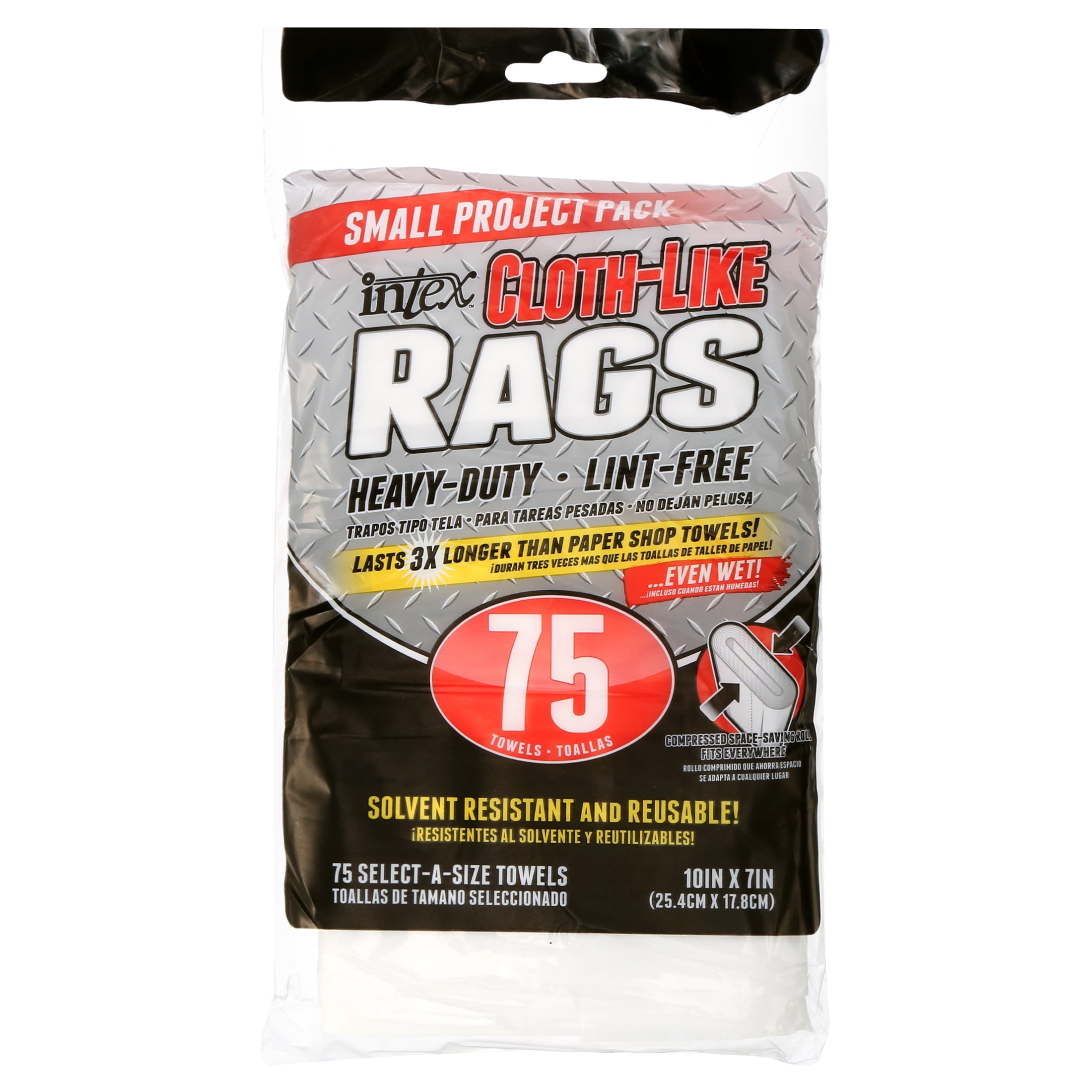 Intex DIY Cloth-Like Cleaning Rags (75 Count) 13xu5