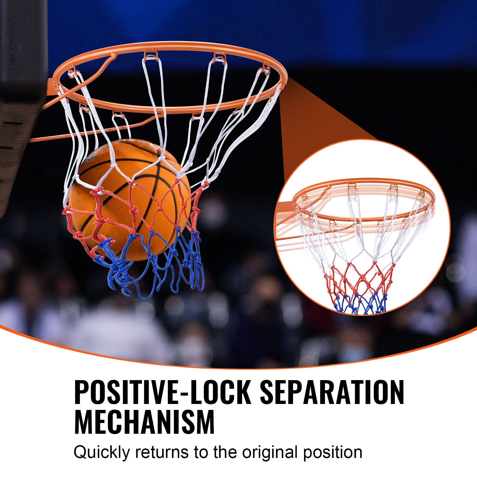 KFFKFF Basketball Rim Replacement (Orange, 18 in) ghe7m