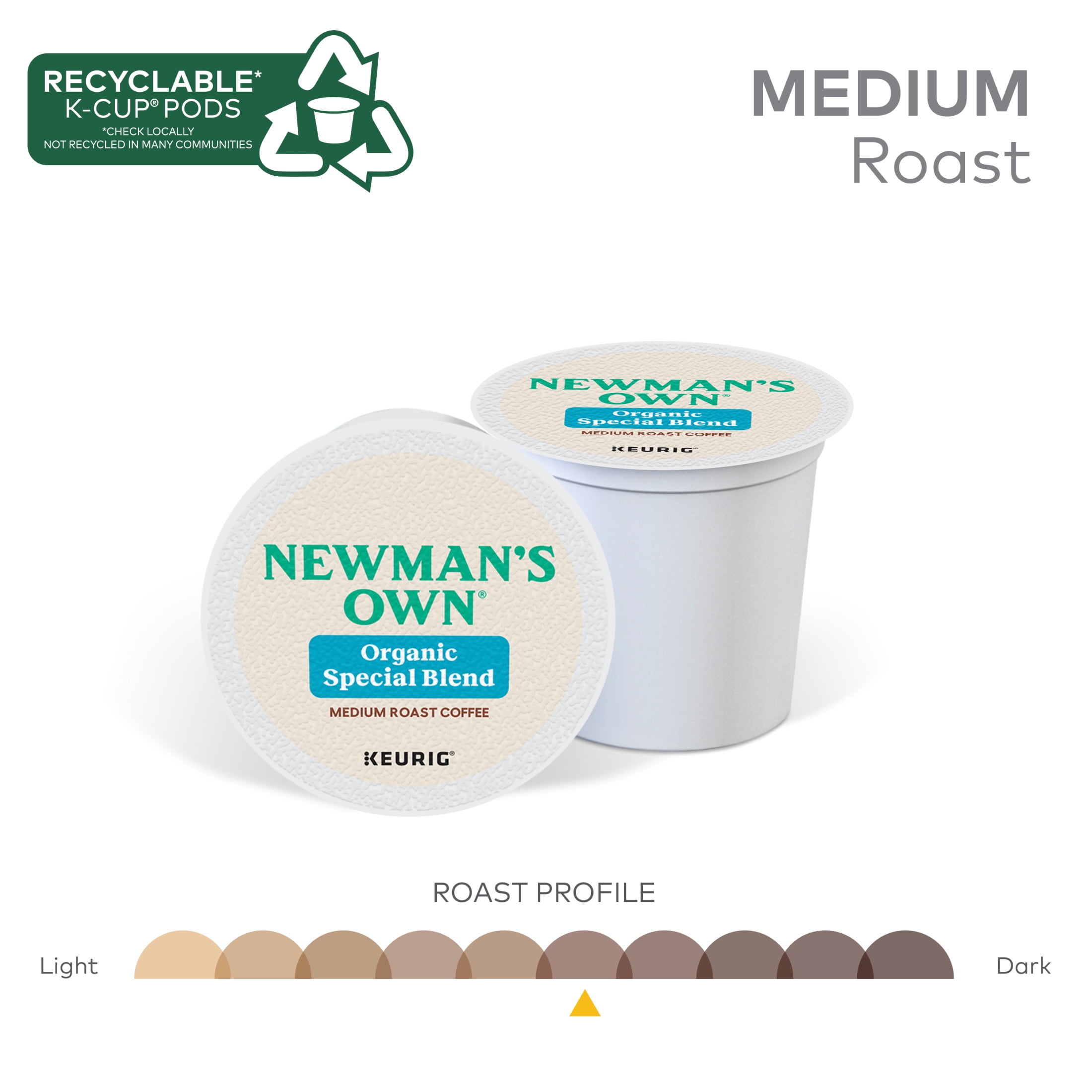 Newman's Own Organics Special Blend Coffee Pods, Medium Roast (48 Count) zcf4y
