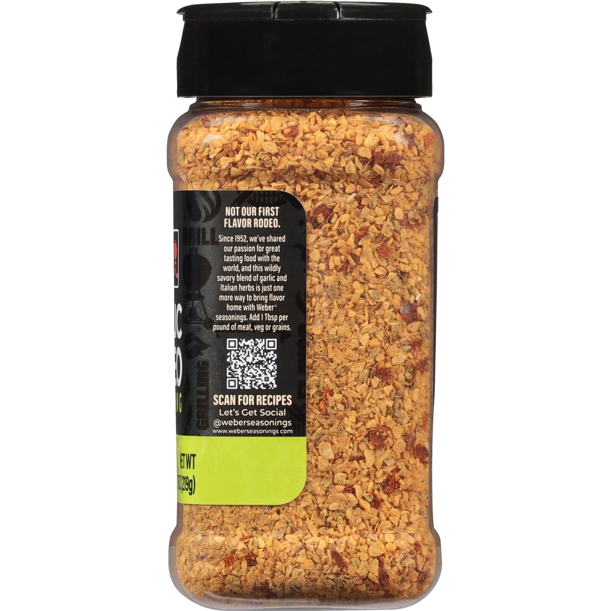 Weber Garlic Rodeo Seasoning Blend, Savory Herb Grilling Spice (7.75 oz) cp1vn