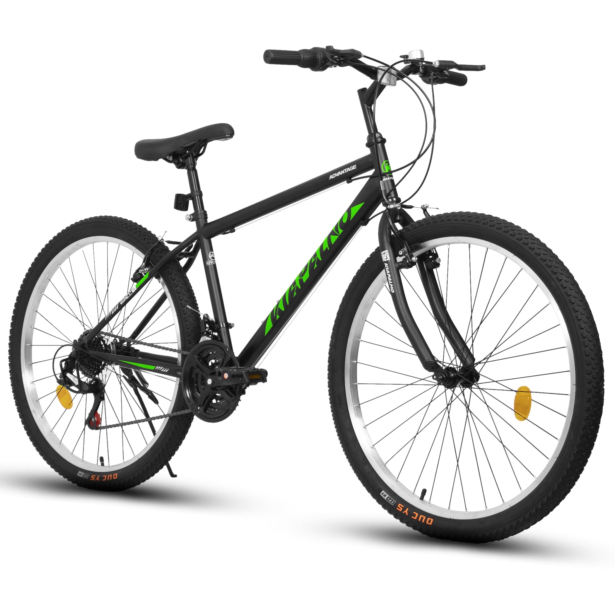 Ecarpat Mountain Bike 26 Inch High-Carbon Steel Frame 21-Speed Adult Sport Bicycle (Green, 26 in) 2citv