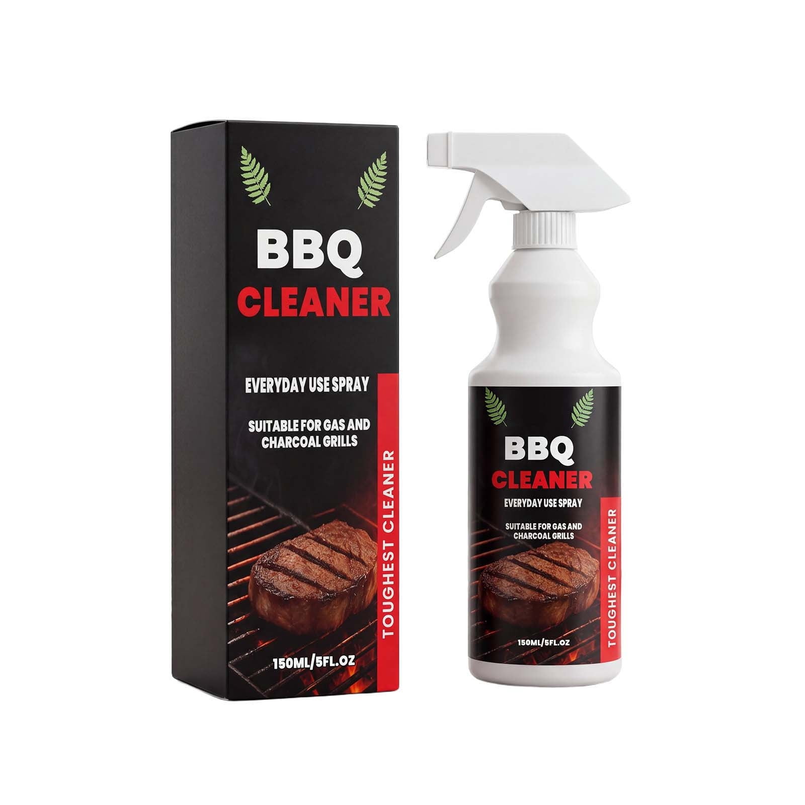Kanzd BBQ Grill and Kitchen Degreaser, Powerful Grease and Stain Remover for Gas and Charcoal Grills (5.07 fl oz) 5z317