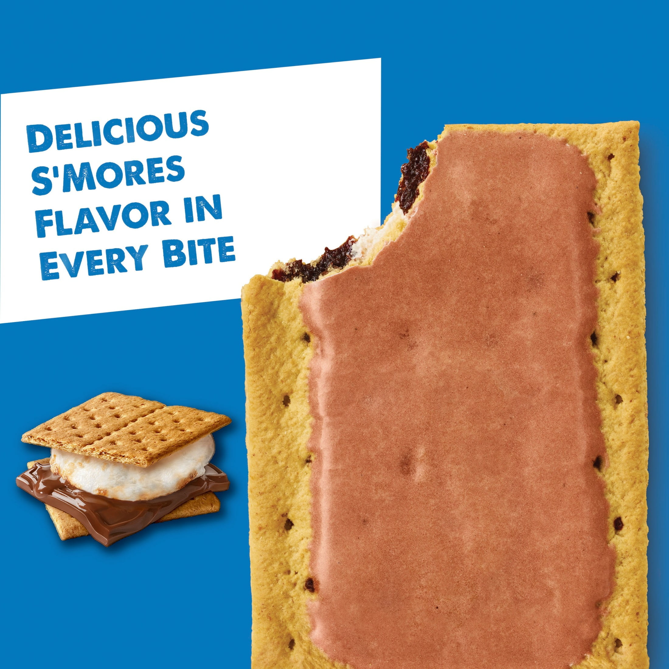 Pop-Tarts Frosted S'mores Toaster Pastries, Breakfast & Snack Food (16 Count, 27 oz) 1gt71