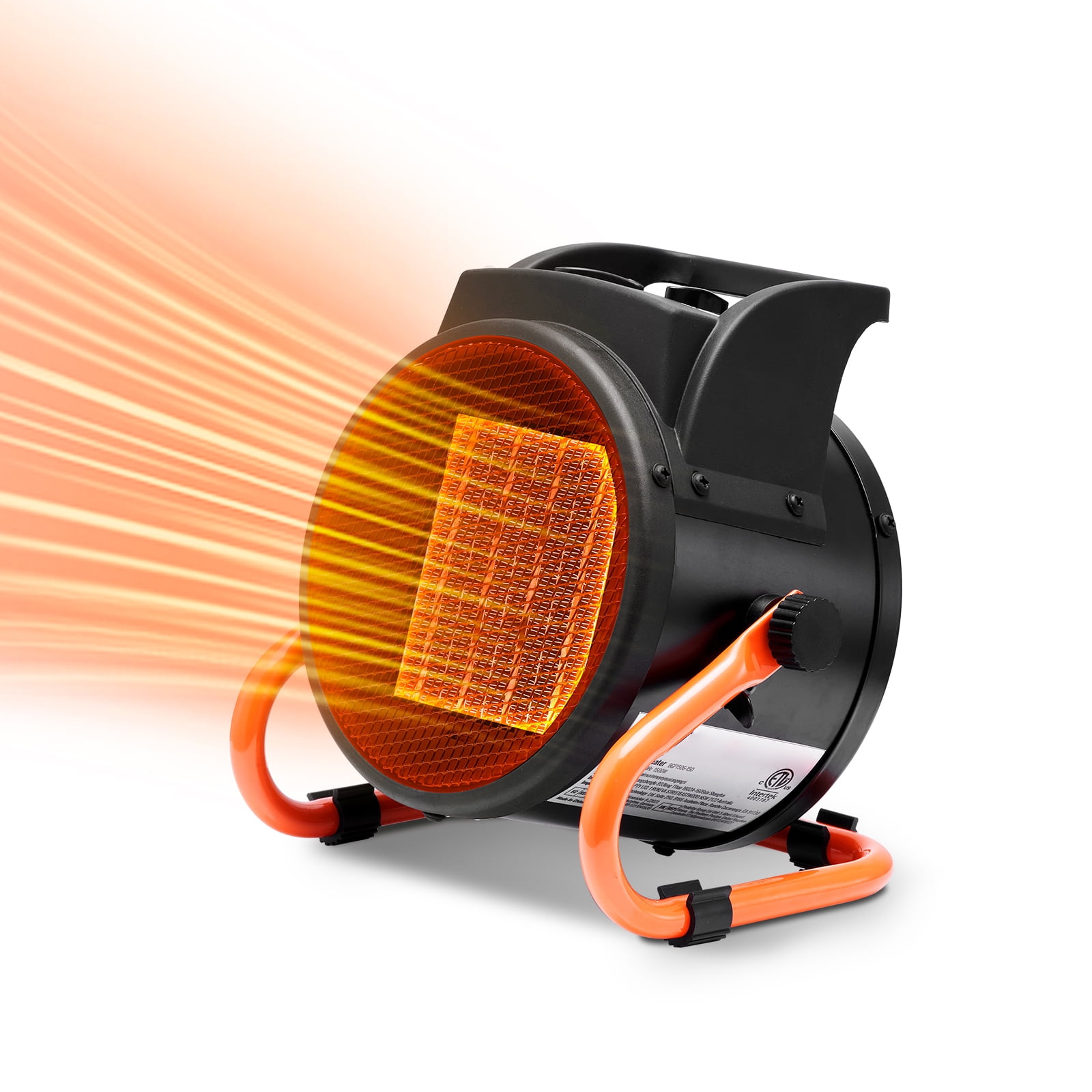 KFFKFF Greenhouse Heater, 1500W PTC Rapid Warming Fan with Overheat Protection (Black, 5 lb) o6jio