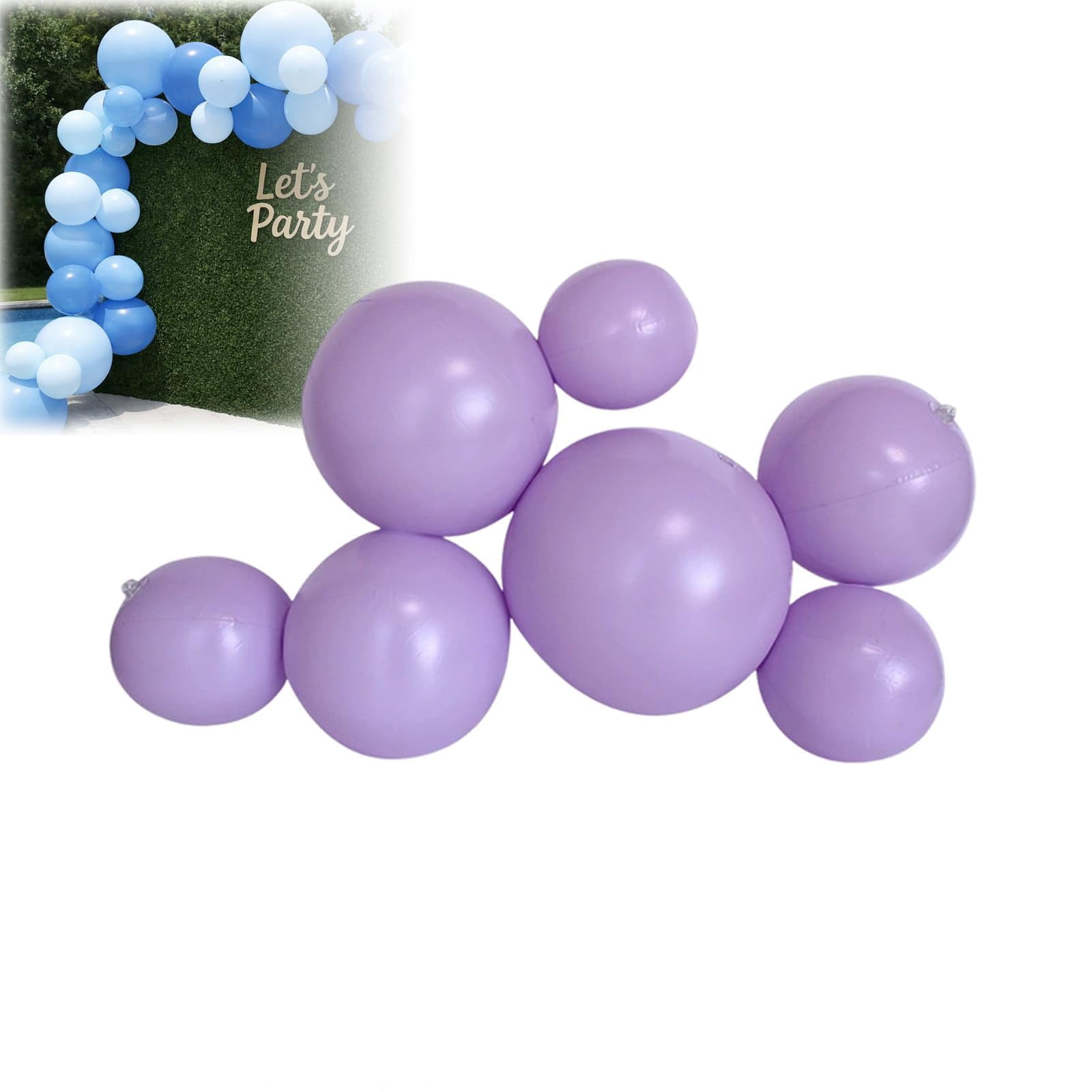 HonestMatter Reusable Inflatable Balloon Garland Arch Kit (Purple, 18 ft) uxlfa