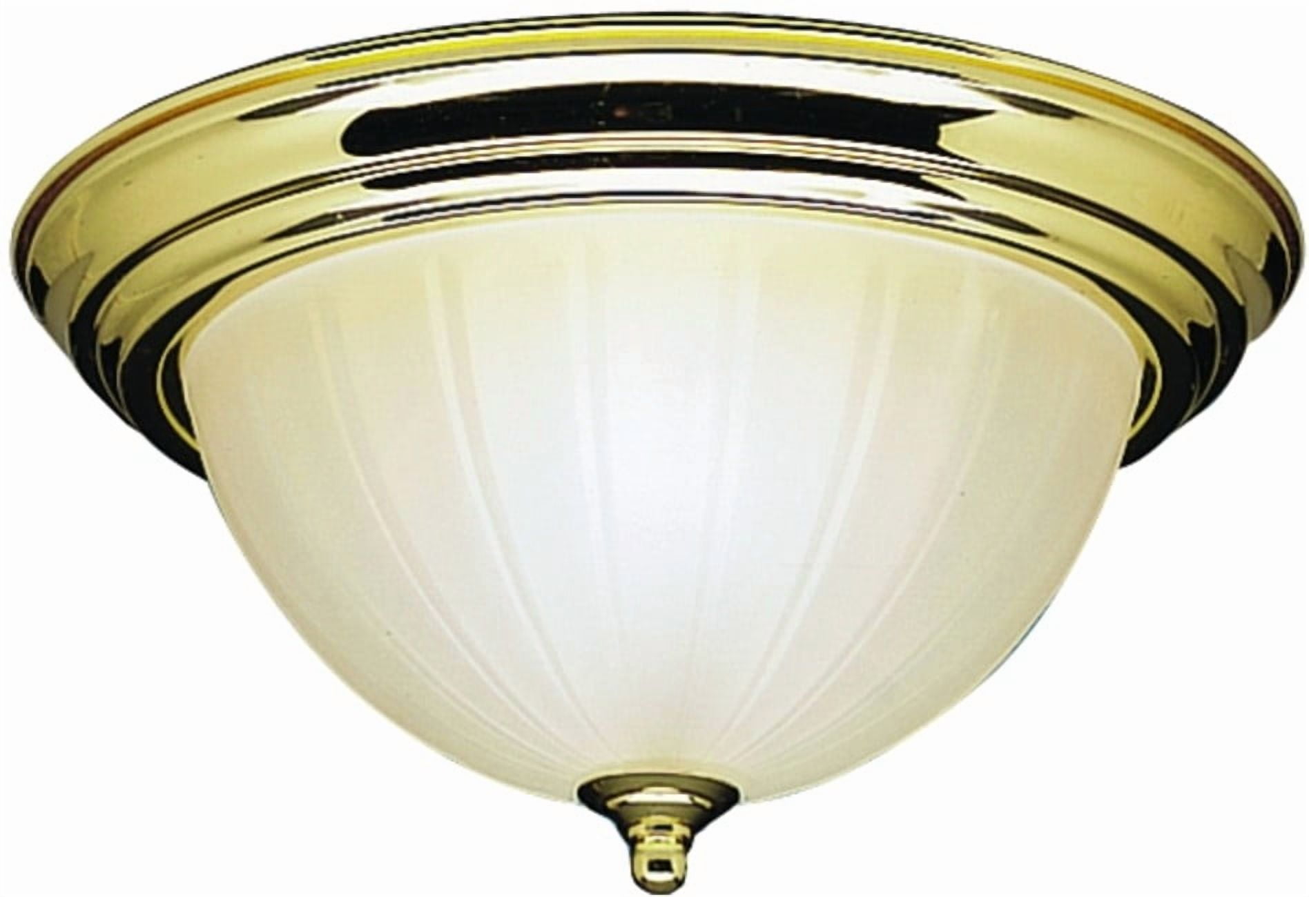 Brawn 2-Light Flush Mount Indoor Ceiling Fixture (Nickel, 13 in) l95tw