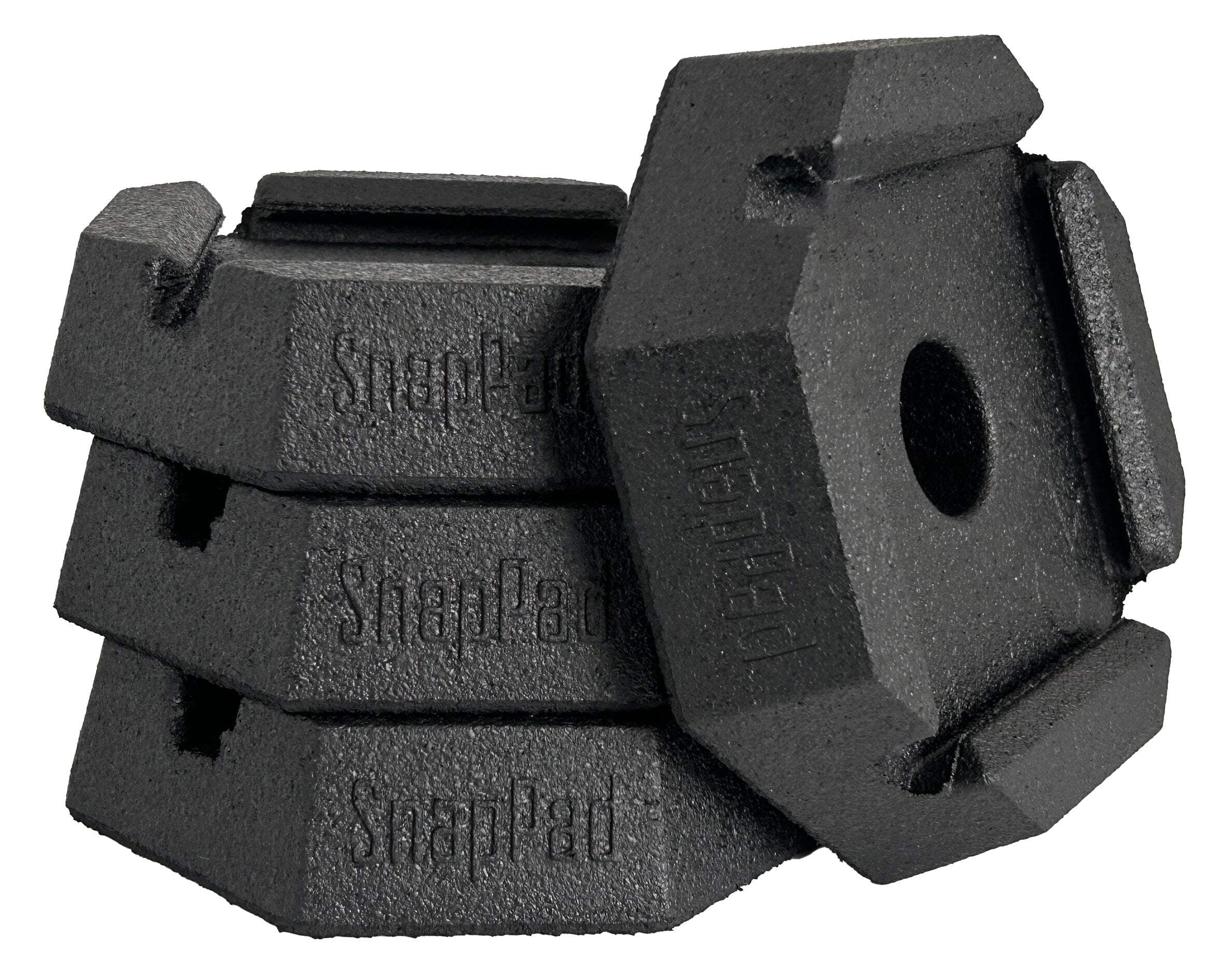 SnapPad Mini Square Jack Pad Set for RV Stabilizers (4-Pack, 5.5 in) sdu9p