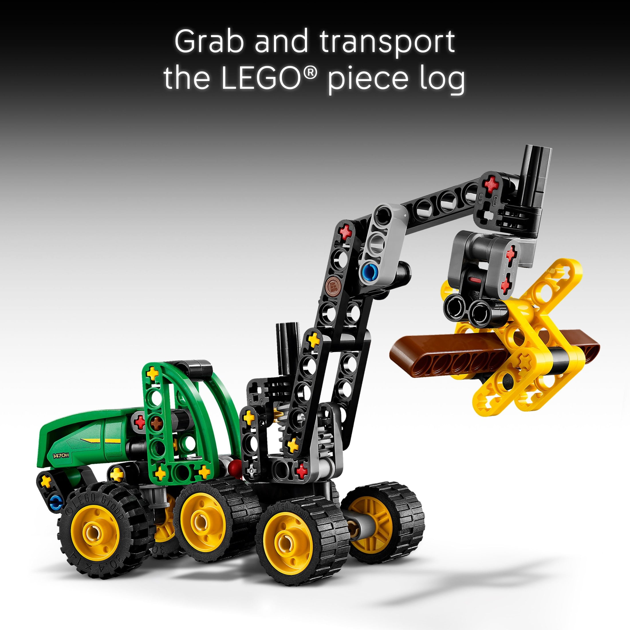 LEGO Technic John Deere 1470H Wheeled Harvester Building Set with Realistic Steering and Suspension (117 Pieces) fx1mi
