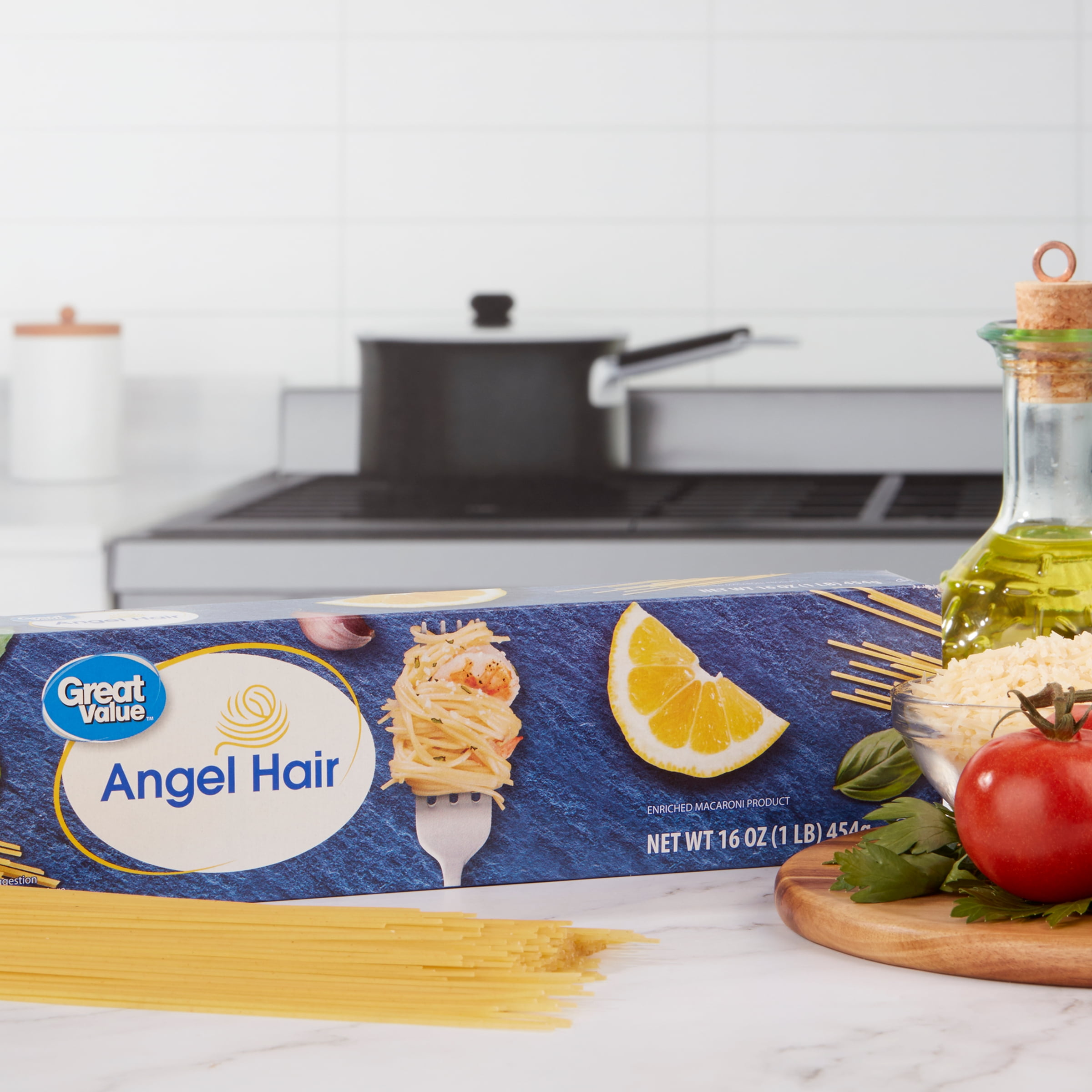 Great Value Angel Hair Pasta (16 oz) y6yhi
