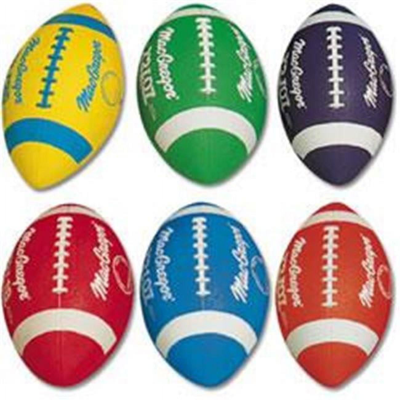 MacGregor Official Size Football Set (Multi-Color, 6 Pack) u94kx