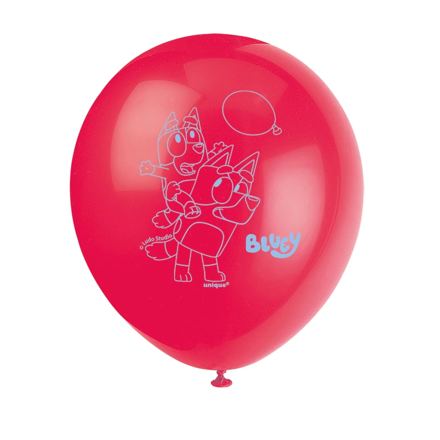 Bluey Latex Party Balloons for Birthday Decorations (Blue, 8 Ct, 12 in) dz4ga