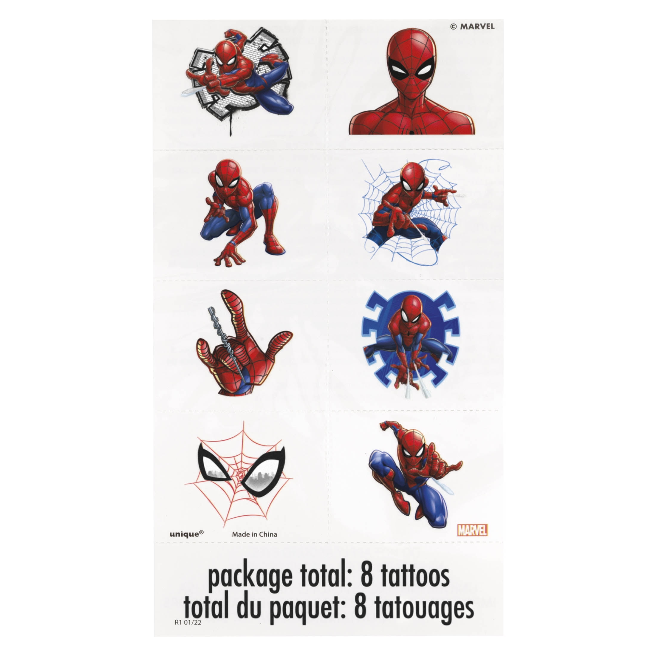 Spider-Man Birthday Party Favor Set for 8 Guests (48 Pieces) rwgqk