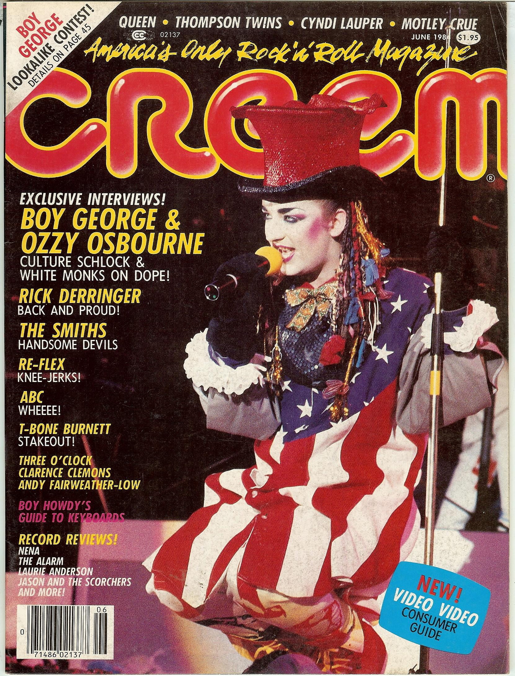 Creem Magazine Rock and Roll June 1984 Edition Featuring Boy George and Ozzy Osbourne (1 Issue) 8fk69