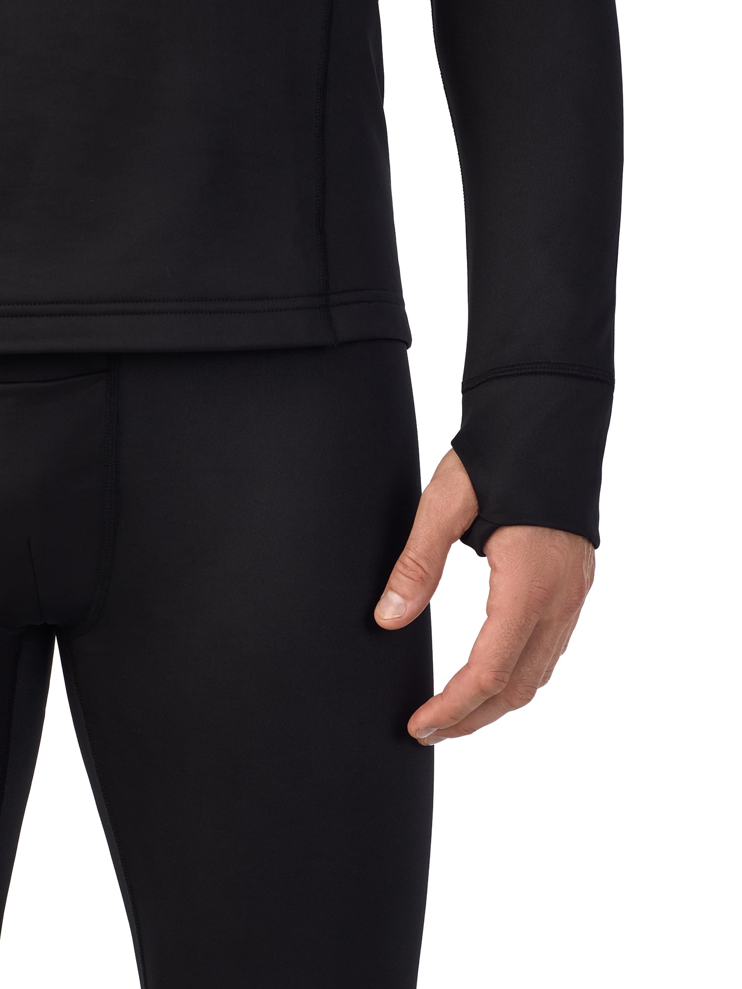 Cuddl Duds Men’s Thermal Guard Long Sleeve Base Layer Crew Neck Top (Black, S-3XL) aj0gf
