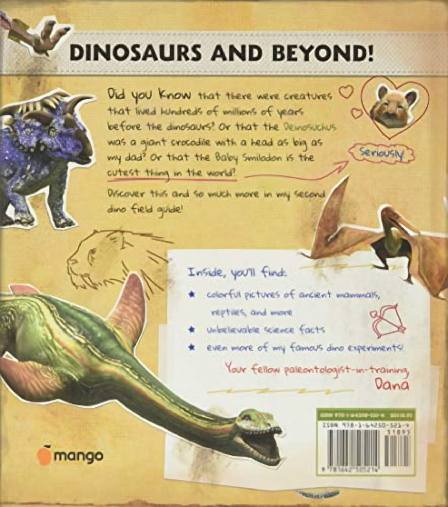 J J Johnson Dino Dana Dino Field Guide: Pterosaurs and Other Prehistoric Creatures (Hardcover, 230 Pages) yn0mm