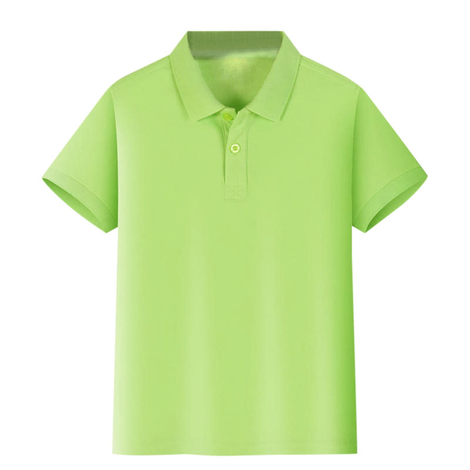 YSYWHUE Boys Polo Shirt Classic Solid Color Casual Gentleman Pullover Top (Multi-Color, 4T) kn1na