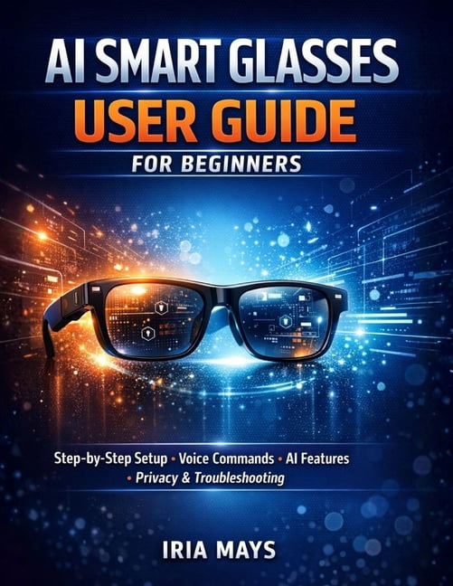 Iria Mays AI Smart Glasses User Guide for Beginners: Step-By-Step Setup and Feature Manual (Paperback, 116 Pages) 4dtm9