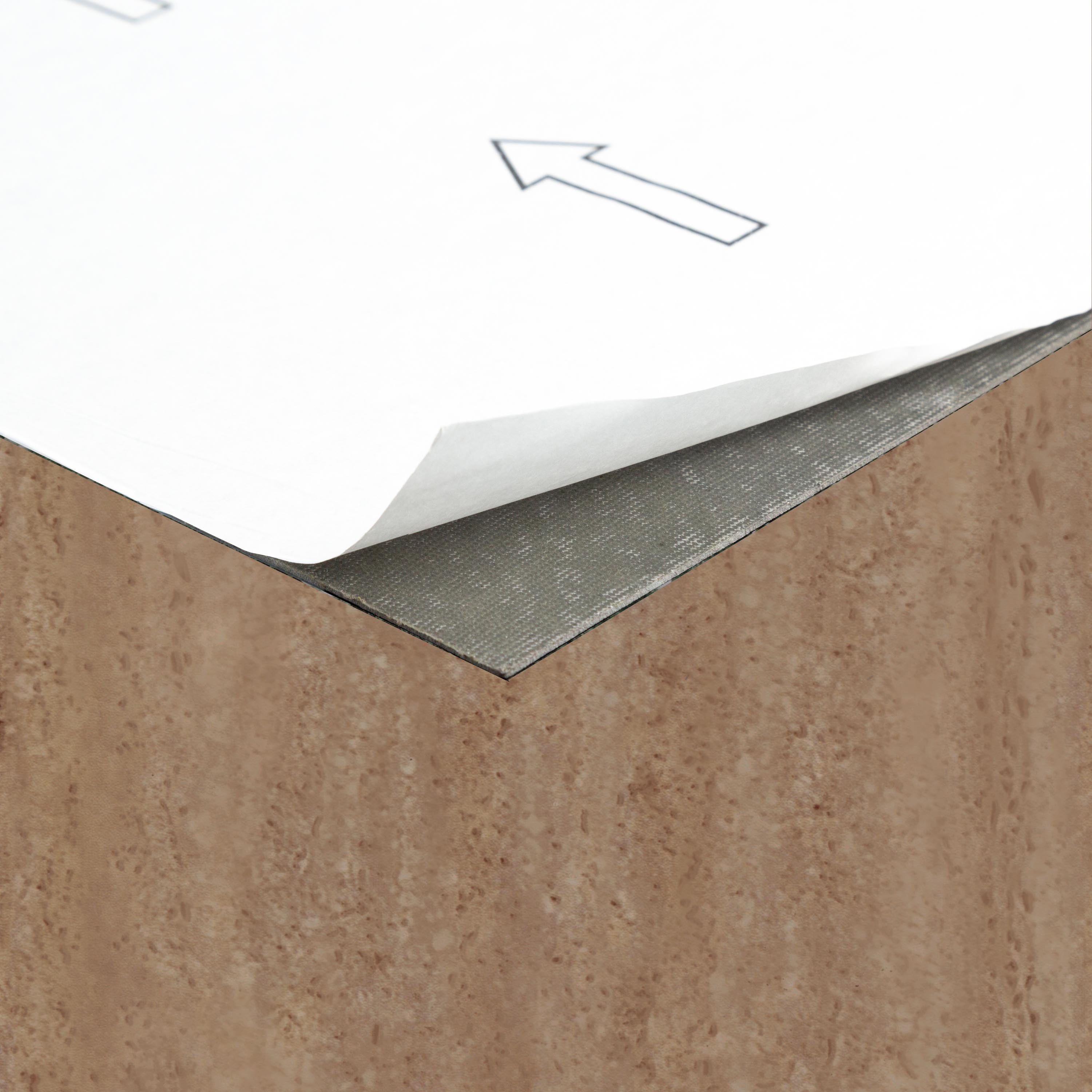 Achim Peel and Stick Vinyl Floor Tiles, Travertine Marble Pattern (12 in x 12 in, 20 Pack) ywzse