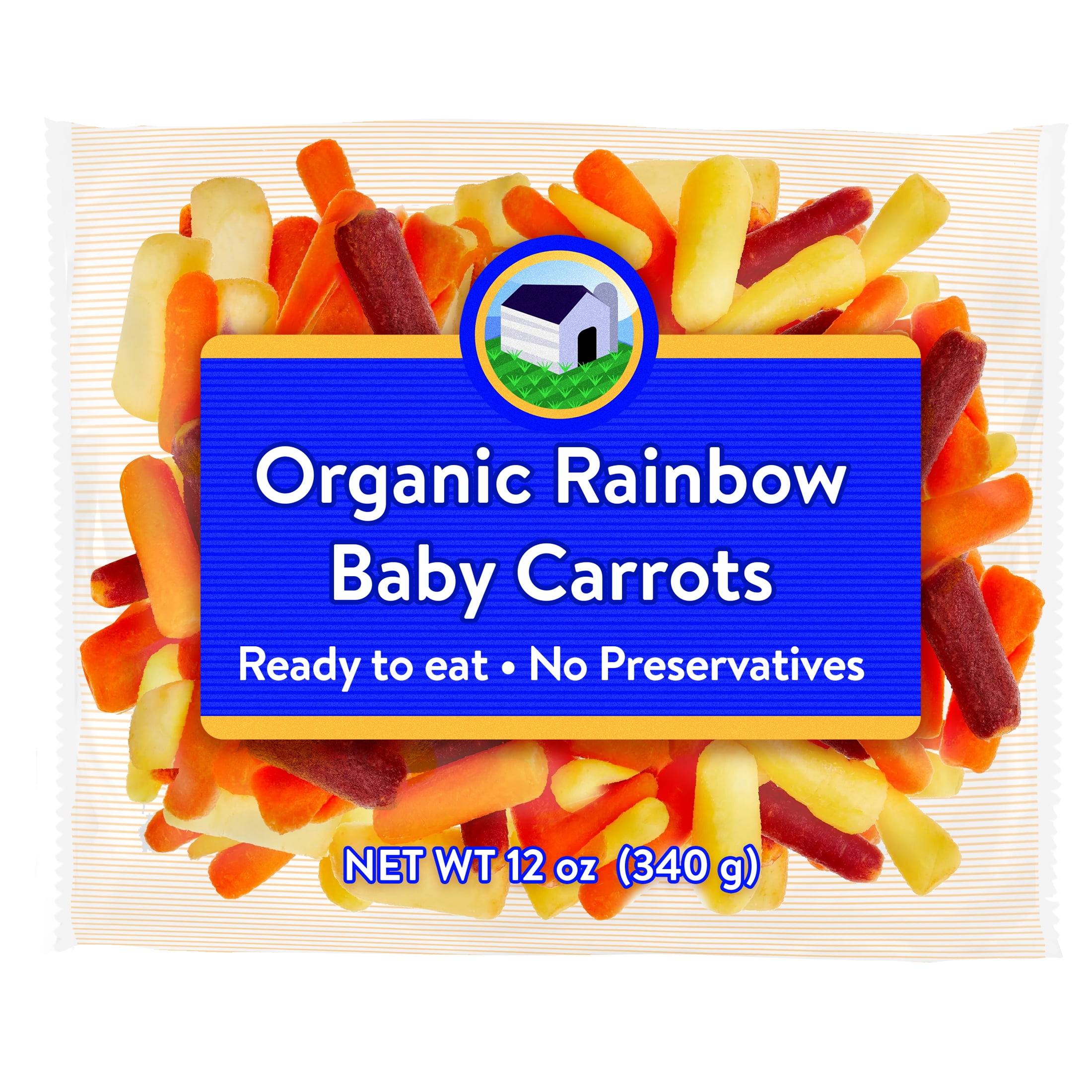 Fresh Produce Organic Rainbow Baby Carrots (Multi-Color, 12 oz) 8b9os