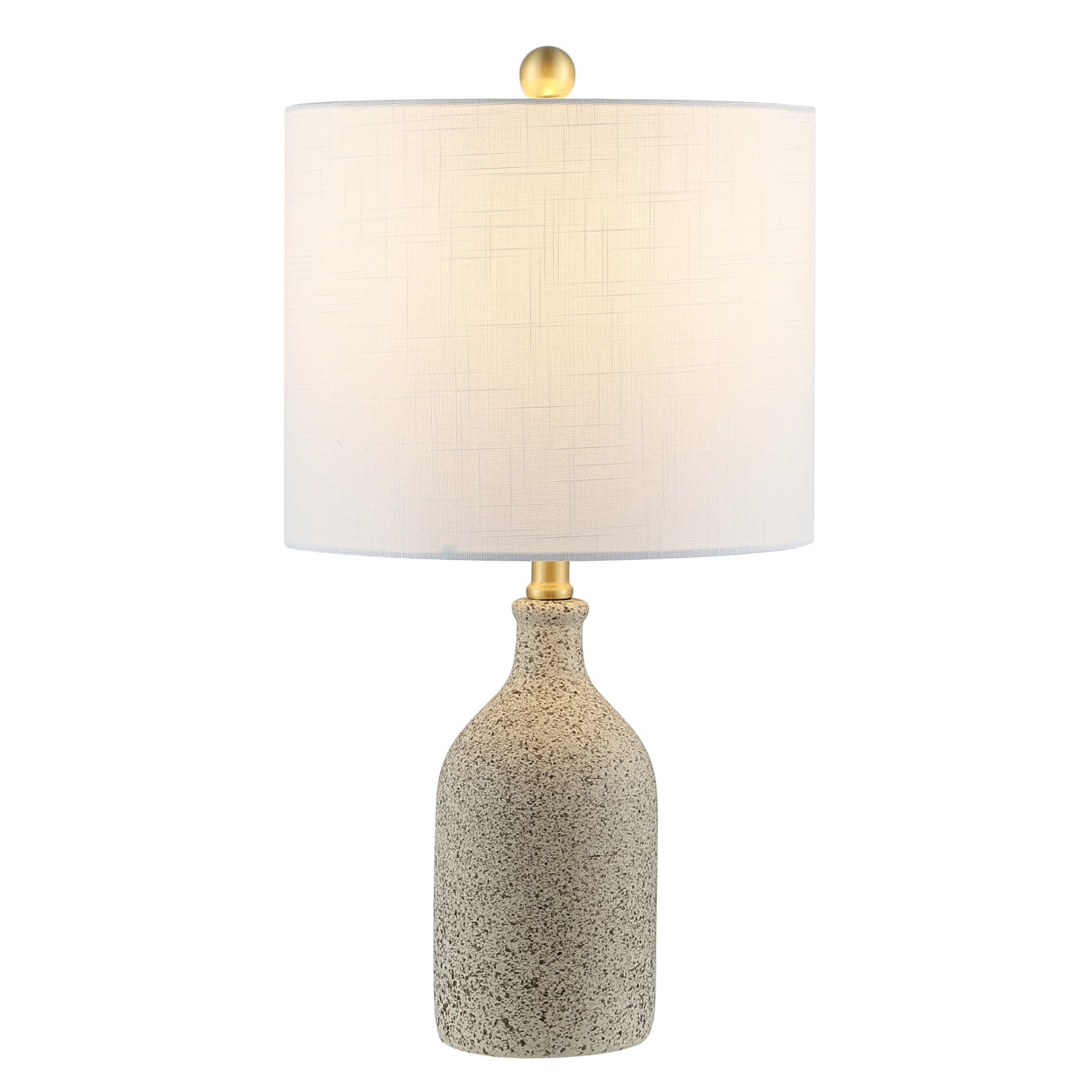 Safavieh Gunnar Textured Ceramic Table Lamp with LED Bulb (Grey, 23 in.) 81gjq